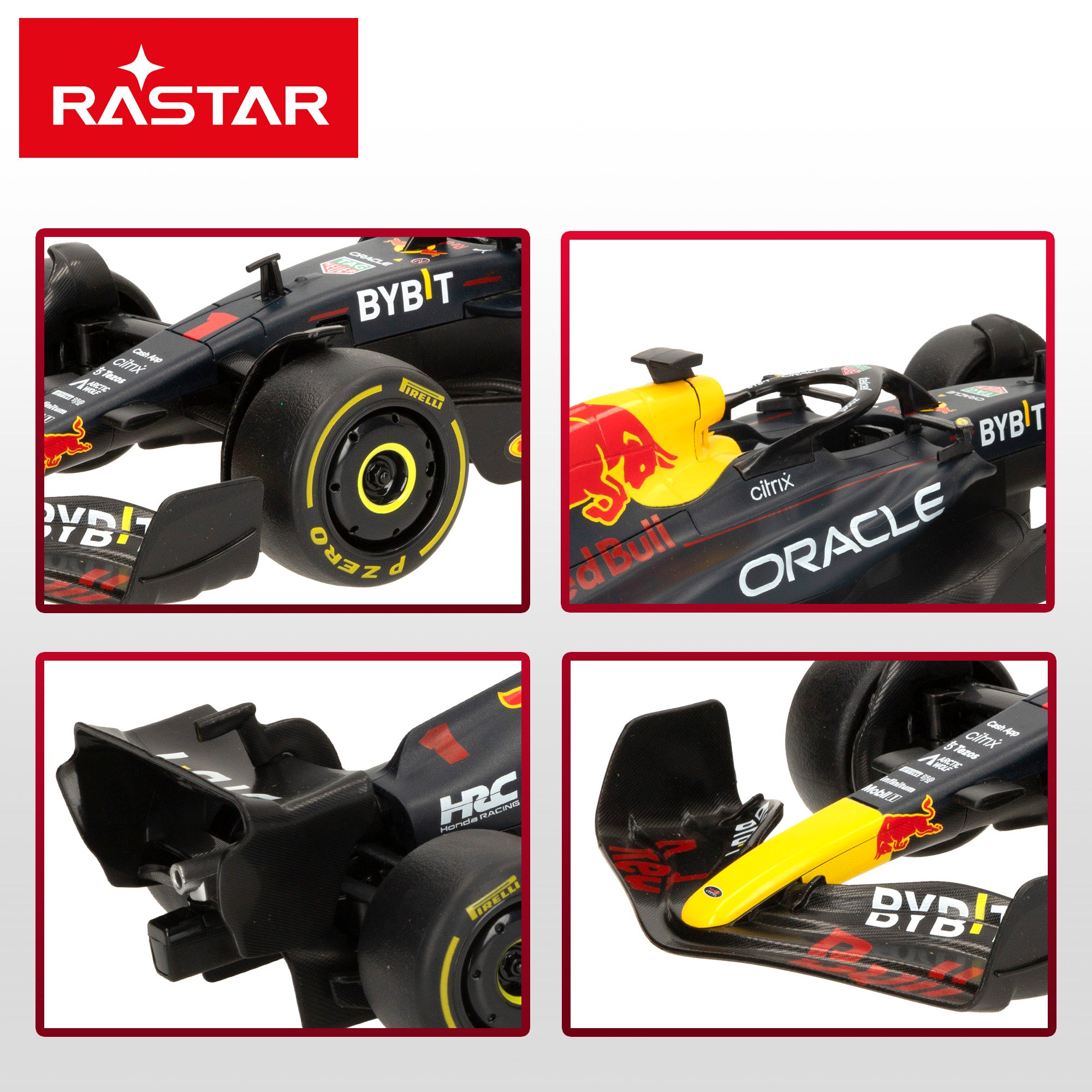 RASTAR Carro de Controlo Remoto Oficial F1 2022 Oracle Red Bull Racing RB18 1:18