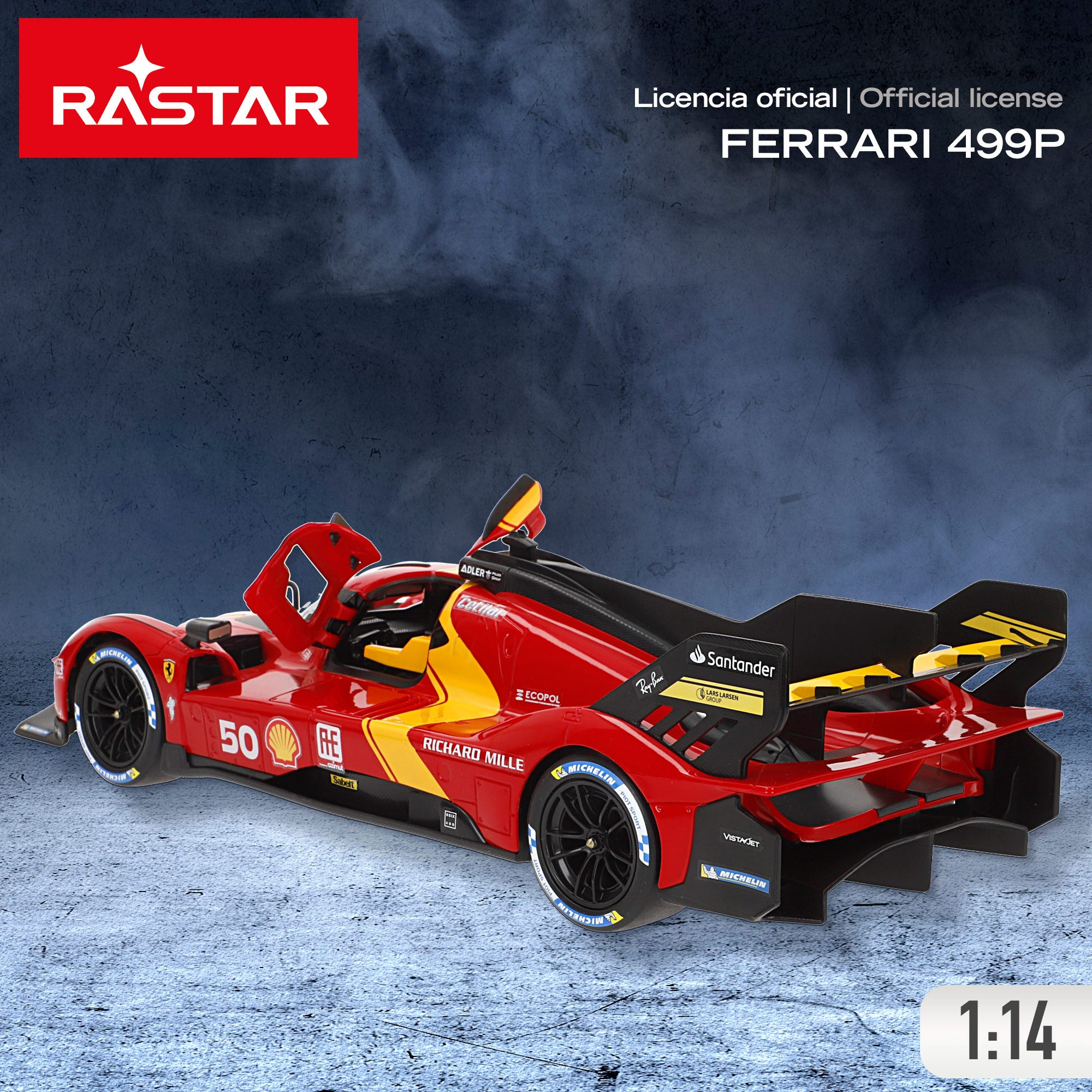 RASTAR Carro Telecomandado Ferrari 499P Le Mans 1:14