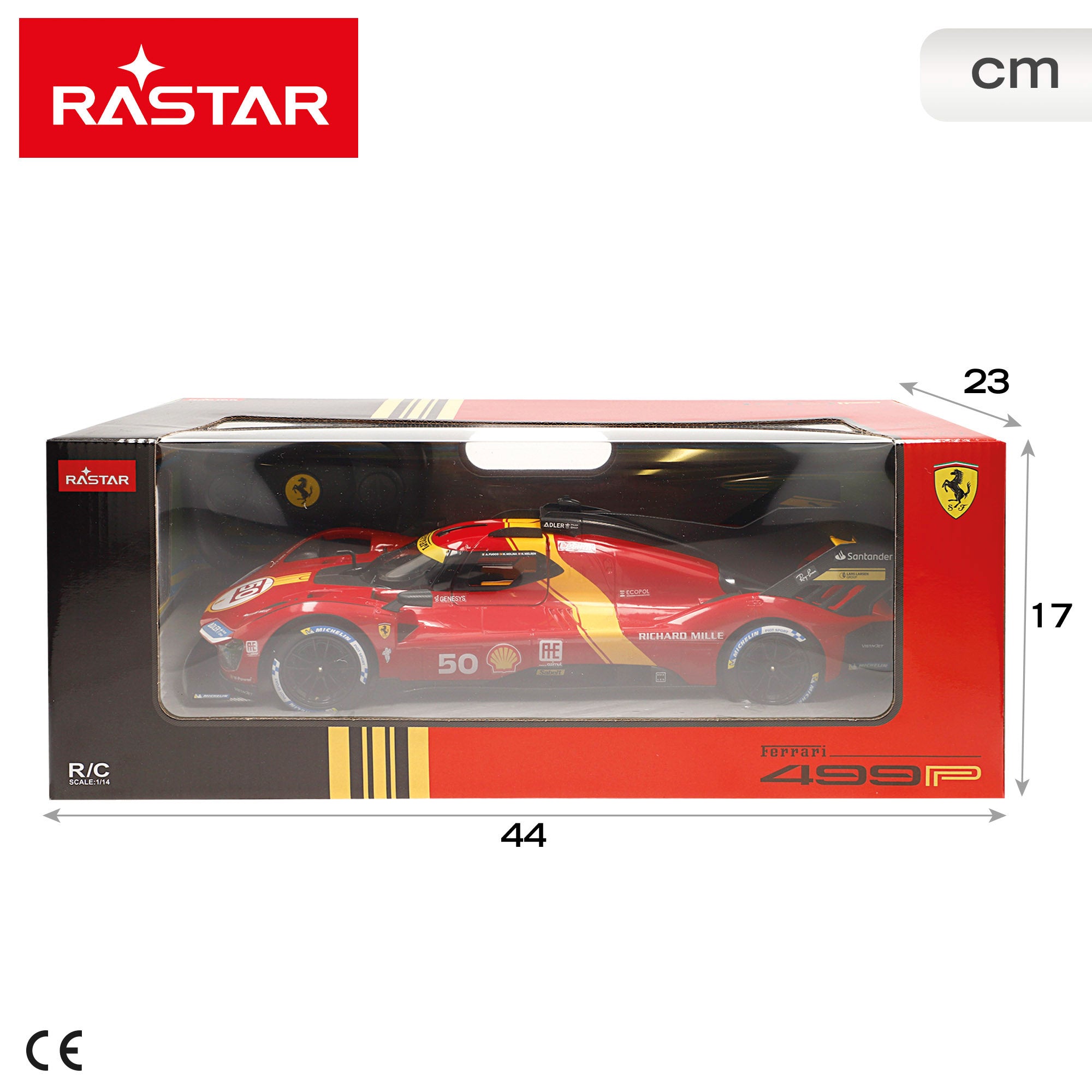 RASTAR Carro Telecomandado Ferrari 499P Le Mans 1:14