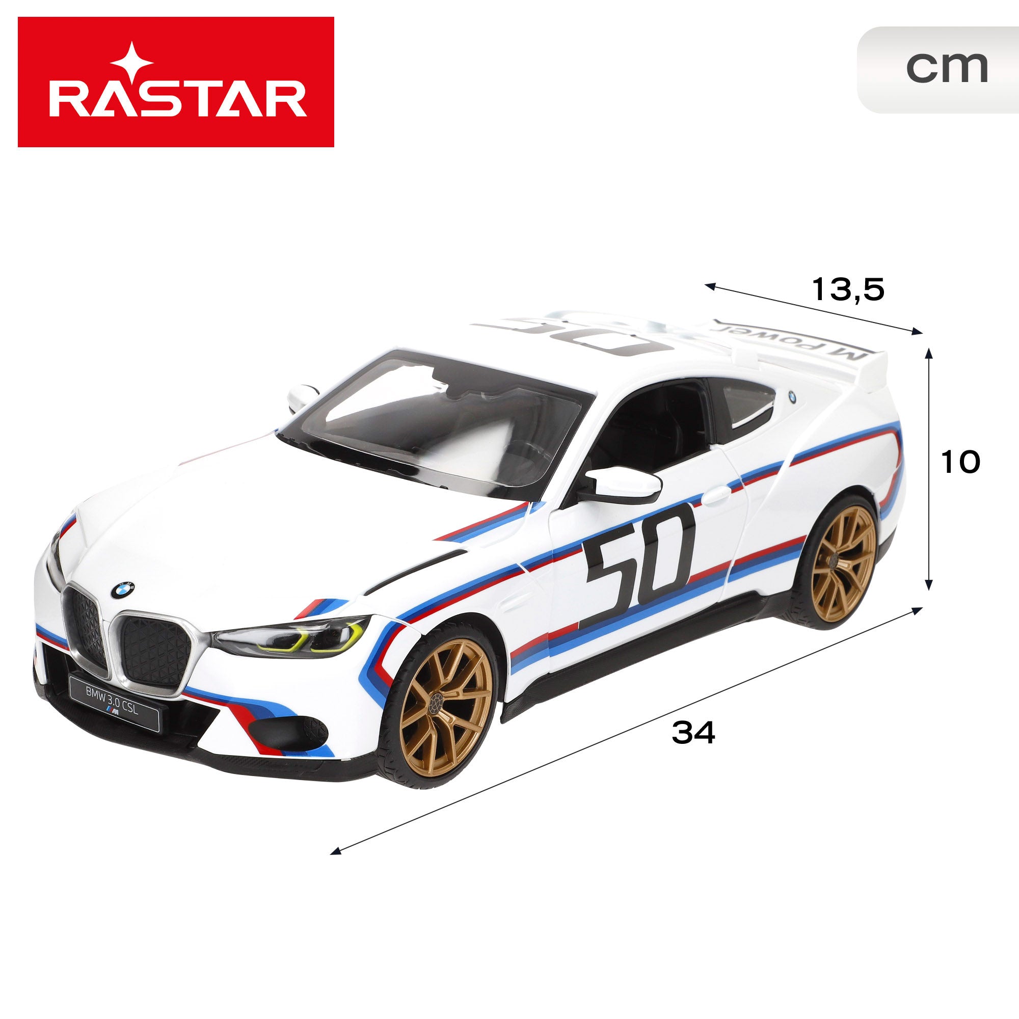 RASTAR Carro Telecomandado BMW 3.0 CSL 1:14