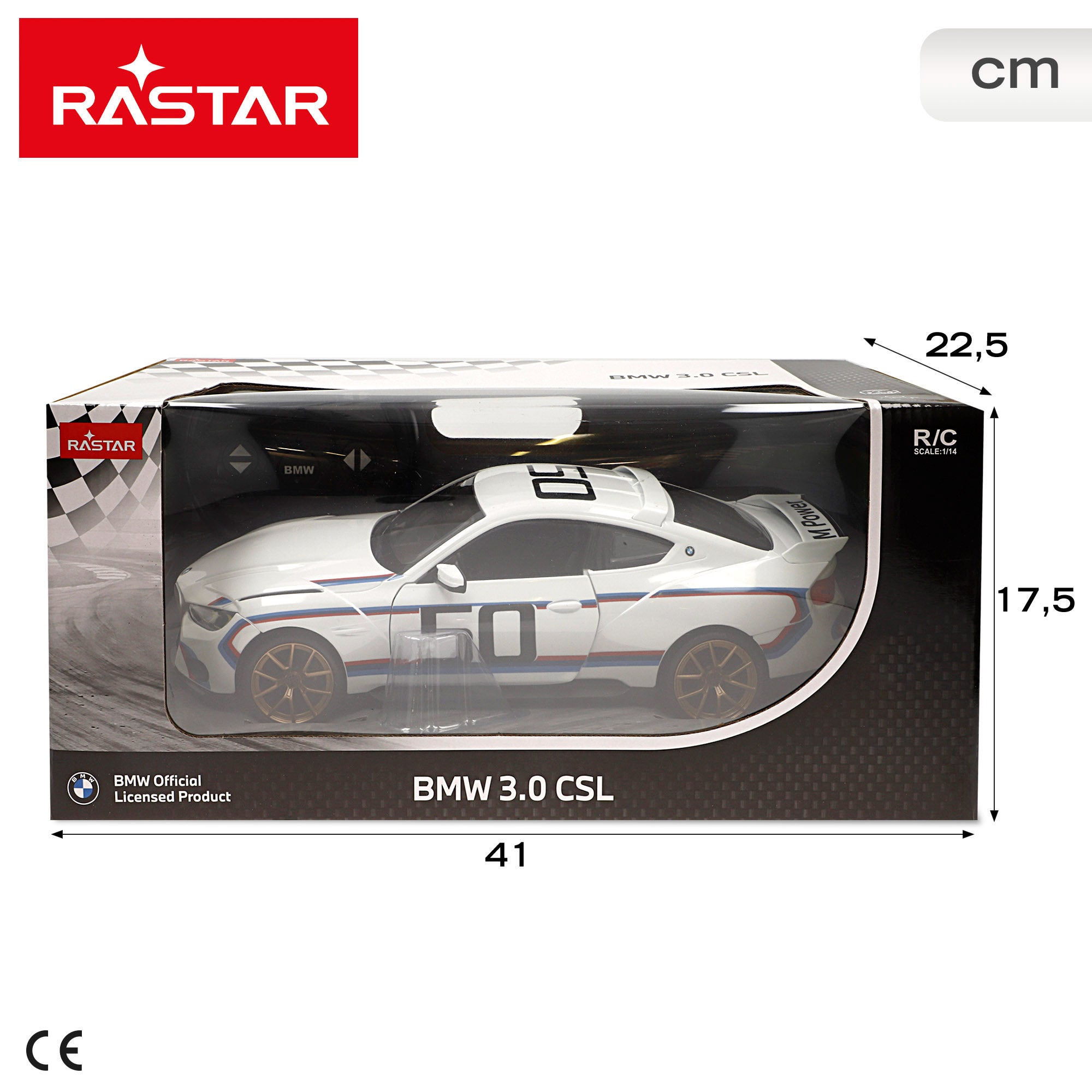 RASTAR Carro Telecomandado BMW 3.0 CSL 1:14