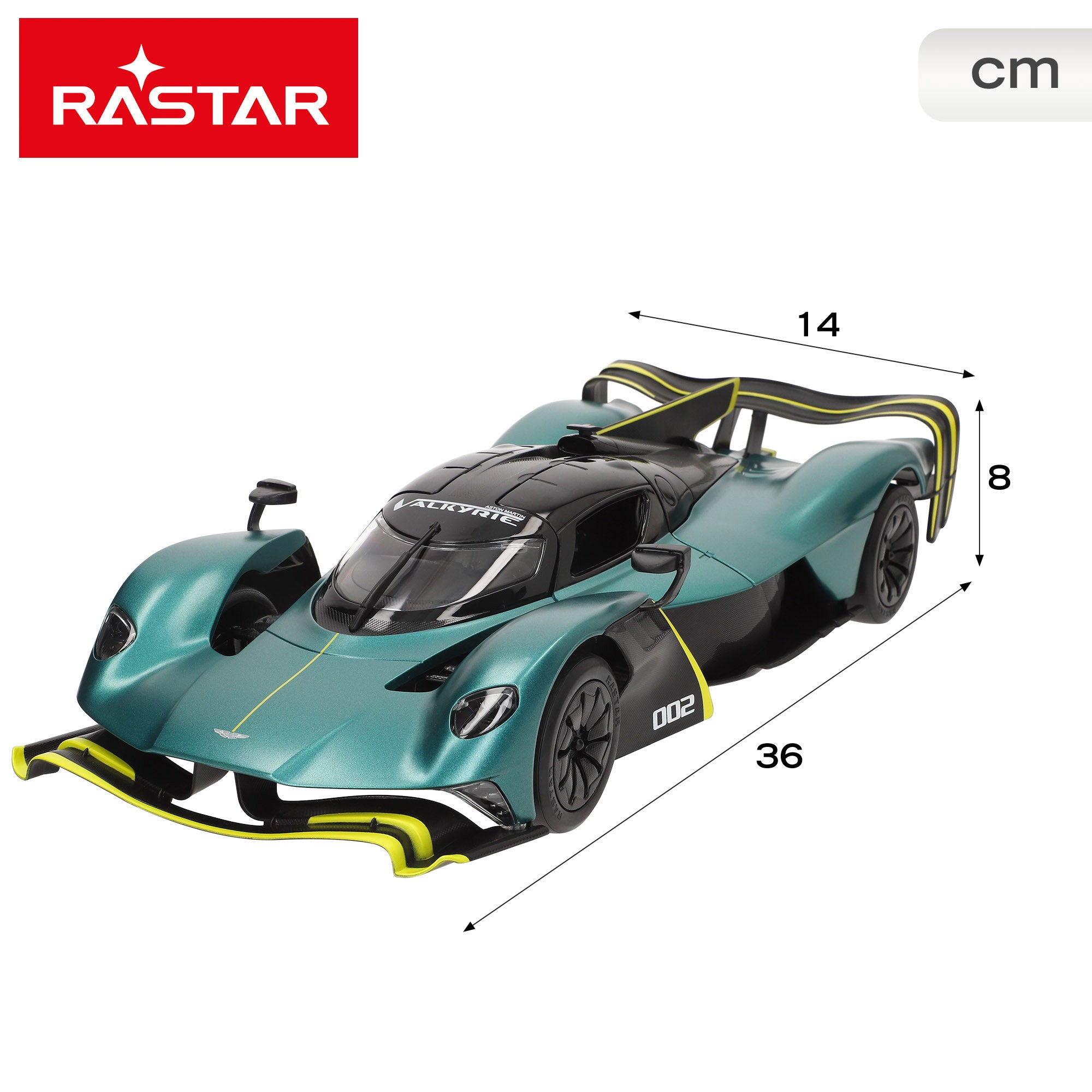 RASTAR Aston Martin Valkyrie AMR Pro Carro Telecomandado com Luzes 1:14