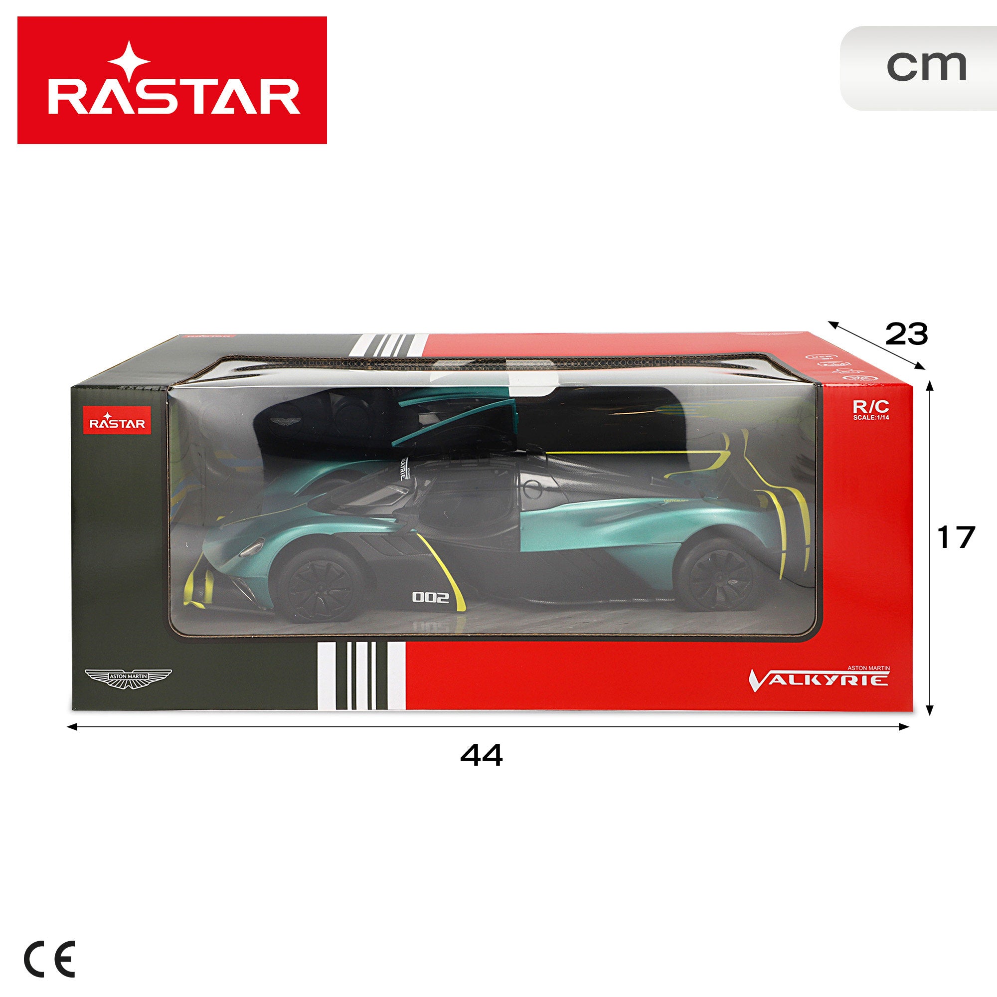 RASTAR Aston Martin Valkyrie AMR Pro Carro Telecomandado com Luzes 1:14