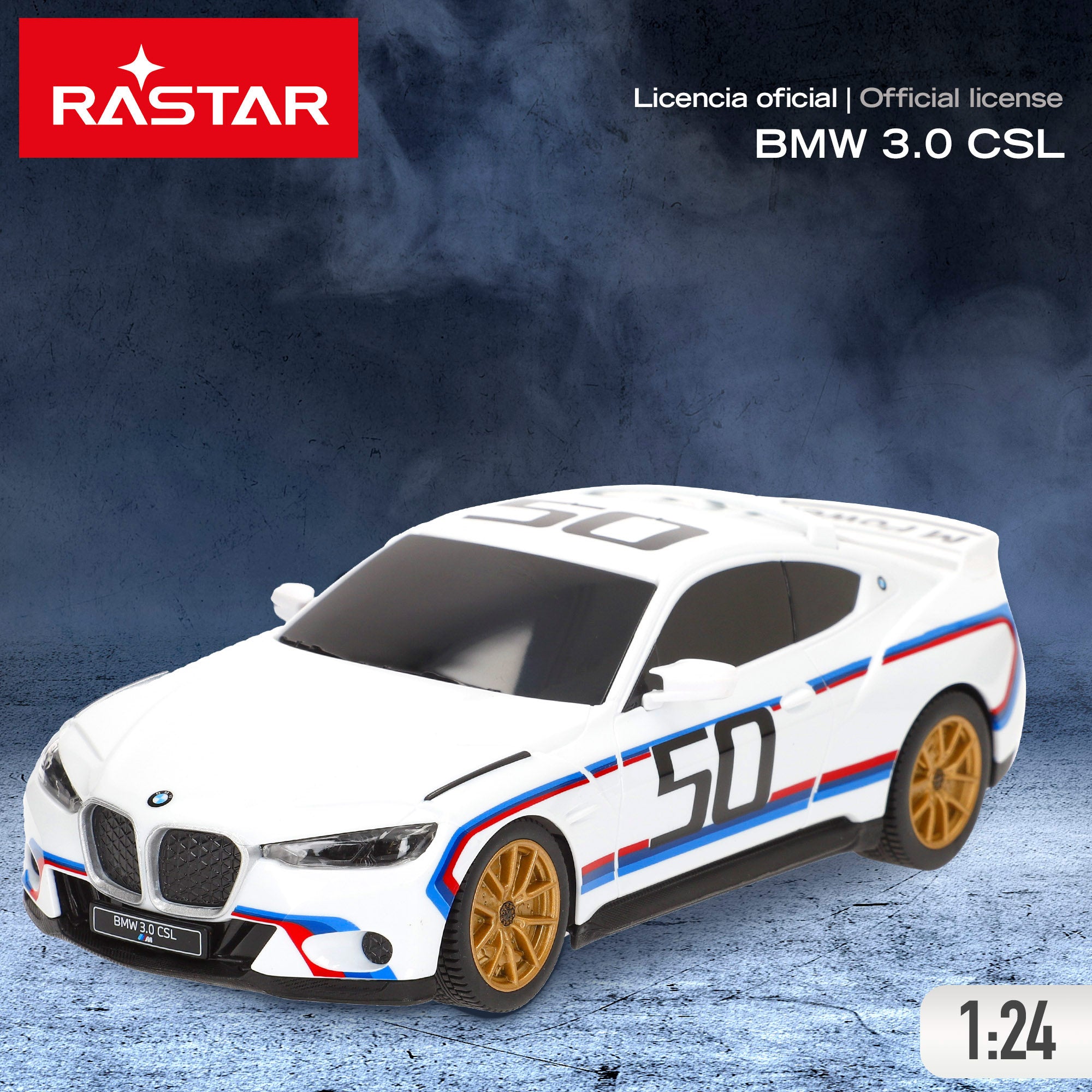 RASTAR Carro Telecomandado BMW 3.0 CSL 1:24