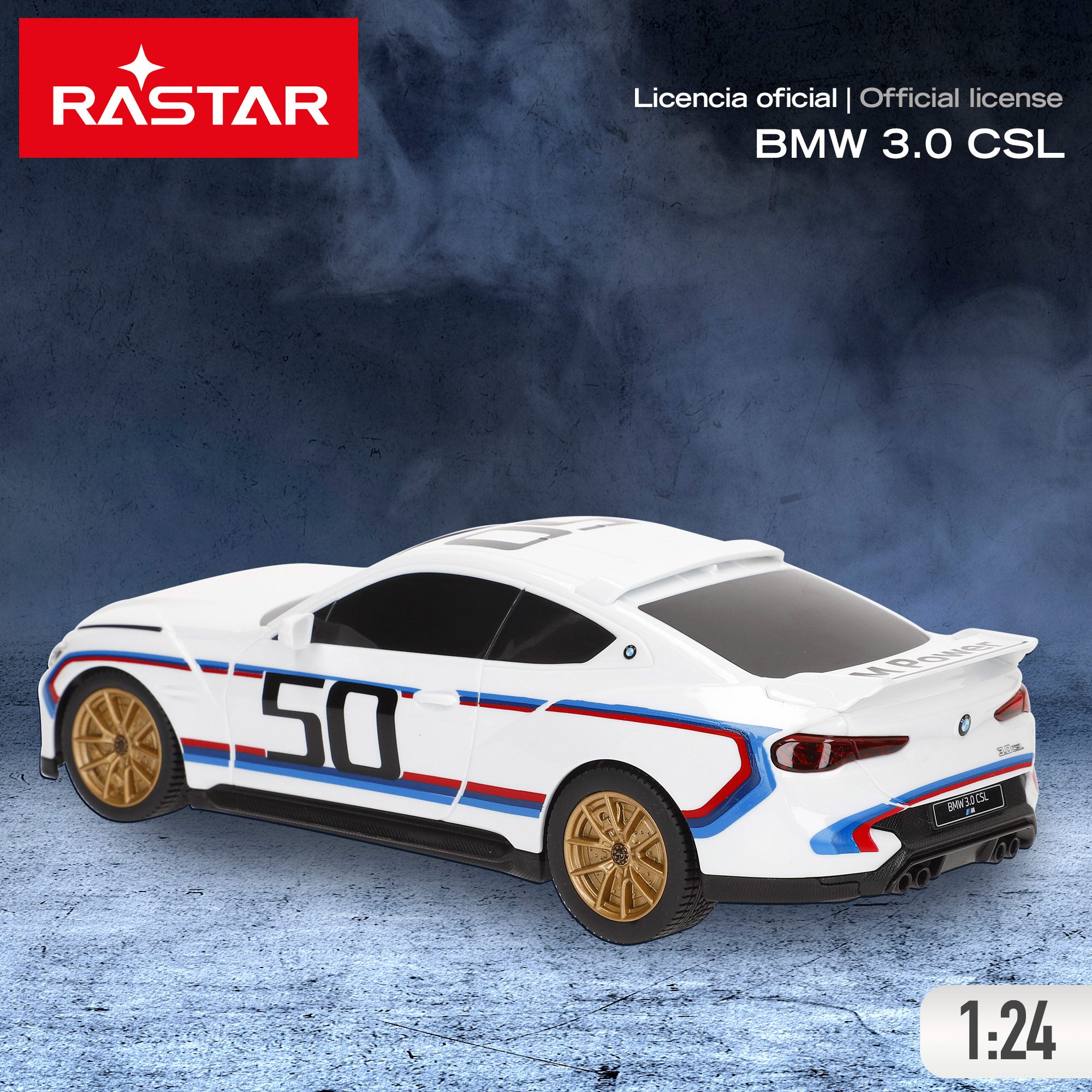 RASTAR Carro Telecomandado BMW 3.0 CSL 1:24