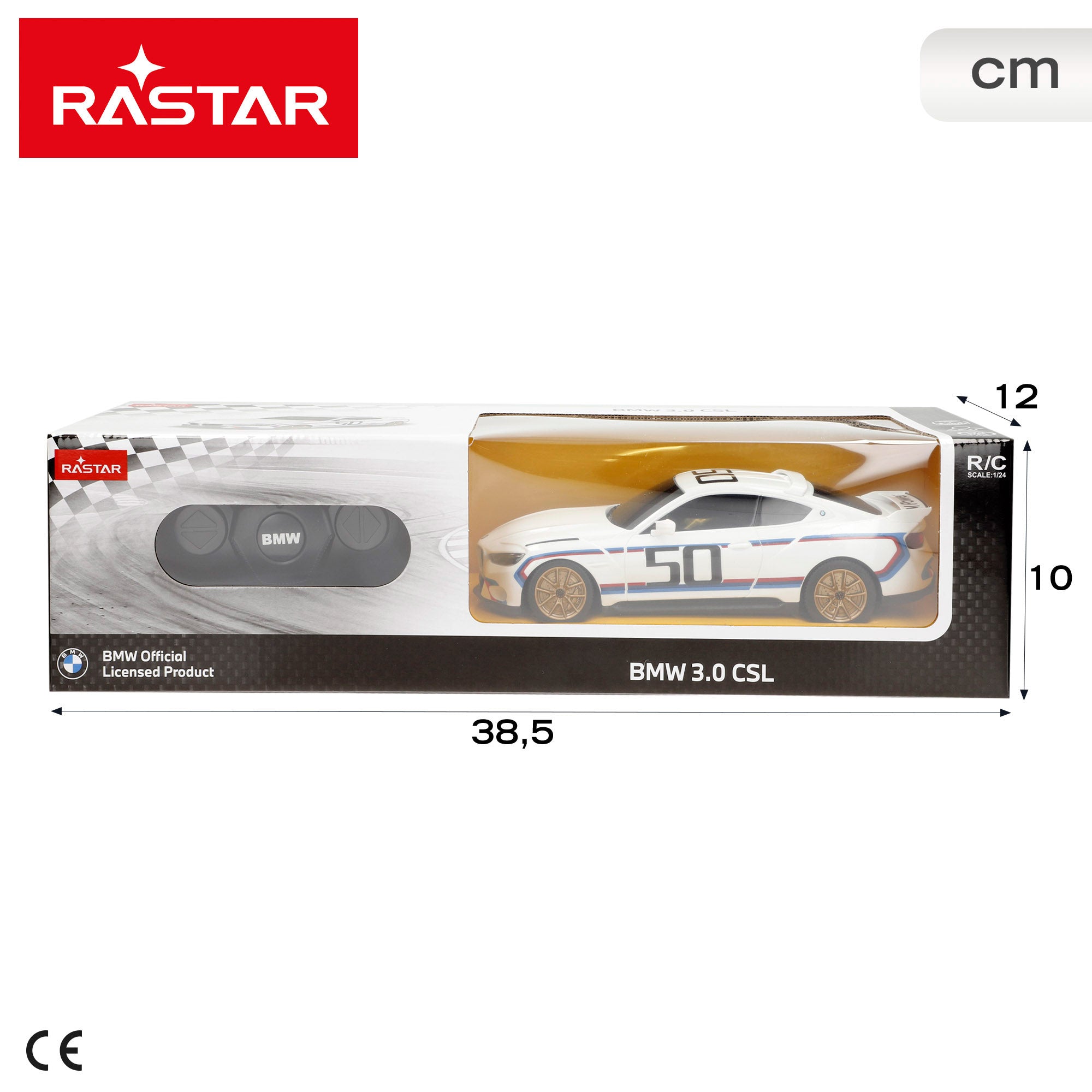 RASTAR Carro Telecomandado BMW 3.0 CSL 1:24