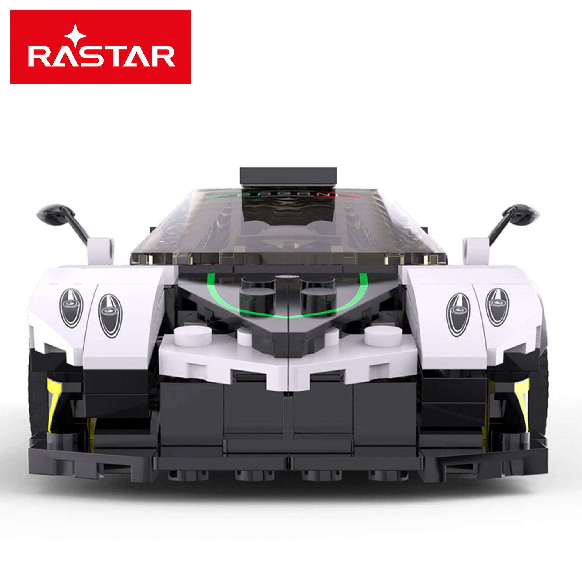 Kit automóvel modelo RASTAR Pagani Zonda R 387 peças à escala 1:28