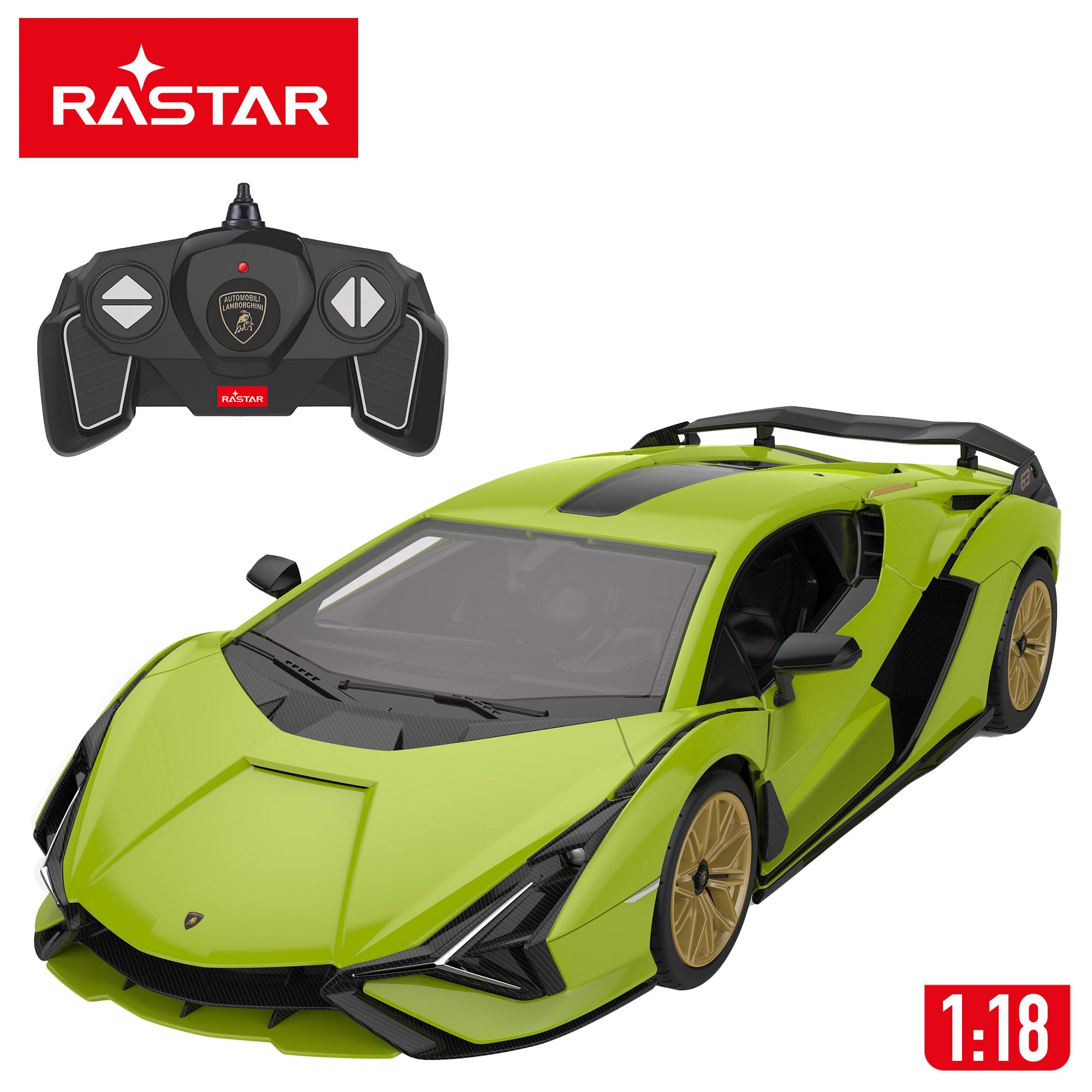 RASTAR Carro telecomandado e modelo para montar Lamborghini Sián 1:18