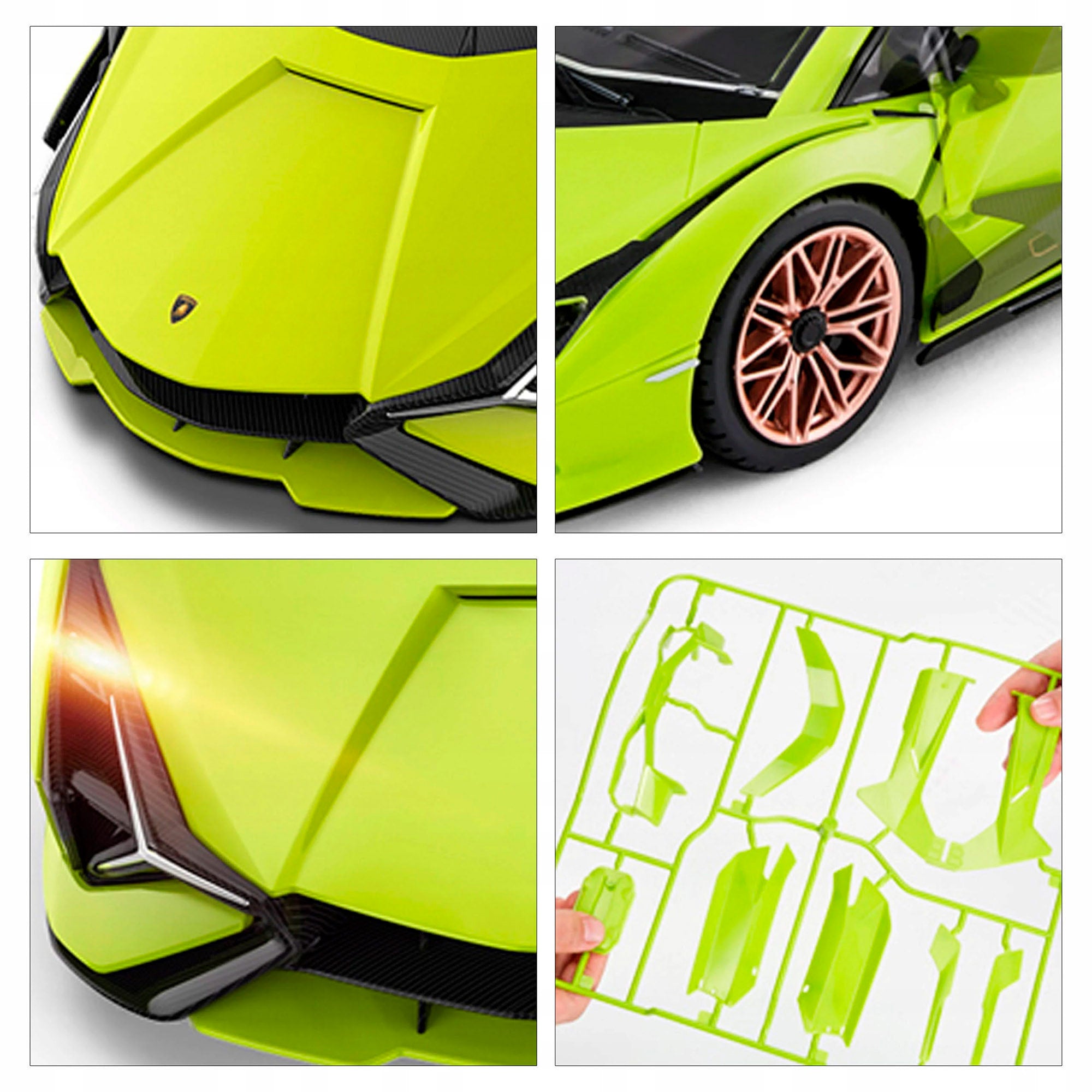 RASTAR Carro telecomandado e modelo para montar Lamborghini Sián 1:18