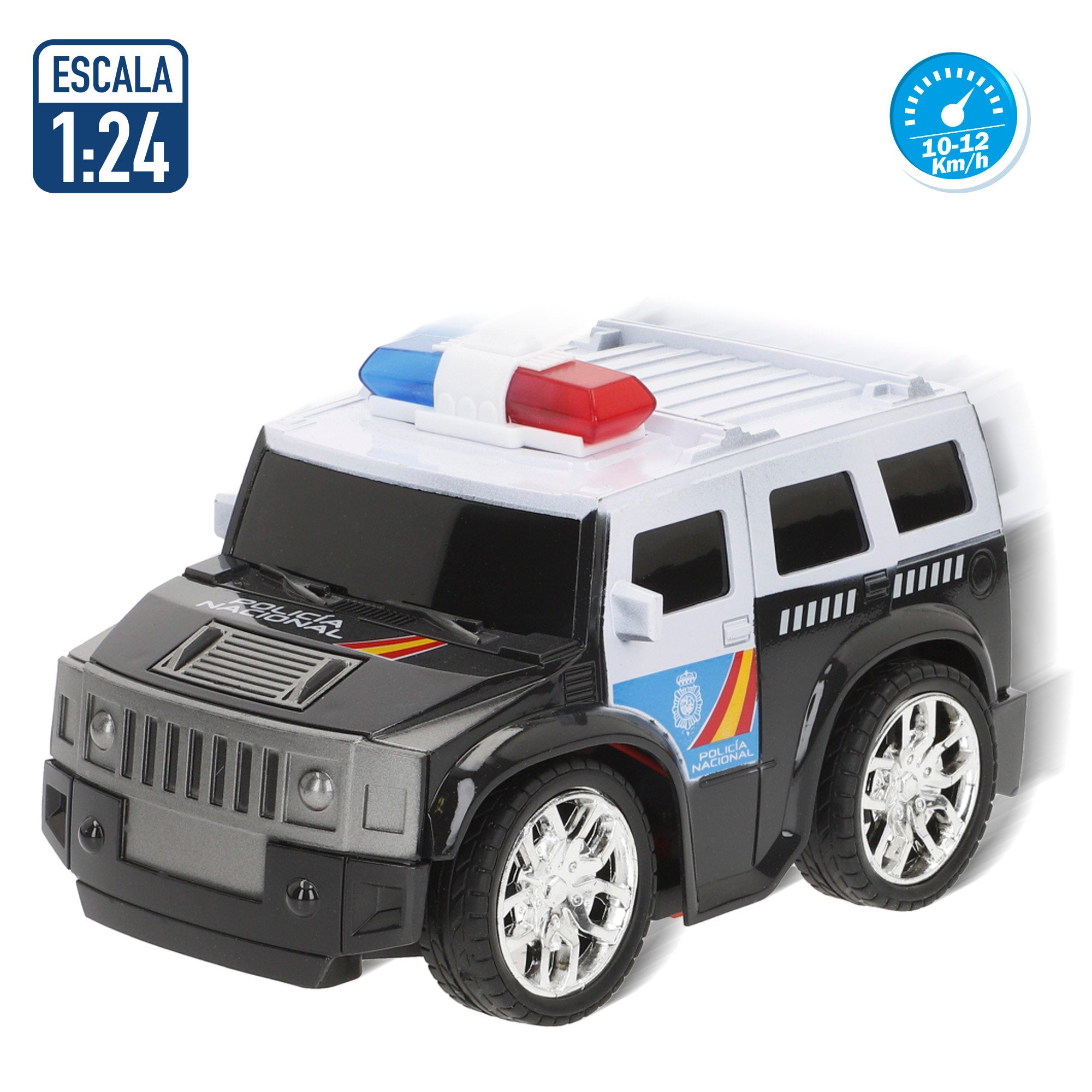 Carro de Controlo Remoto SWAT da Polícia Nacional 1:24 Speed&amp; Go