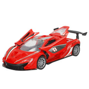 Carro de corrida com comando e luzes, escala 1:18, velocidade e ação!