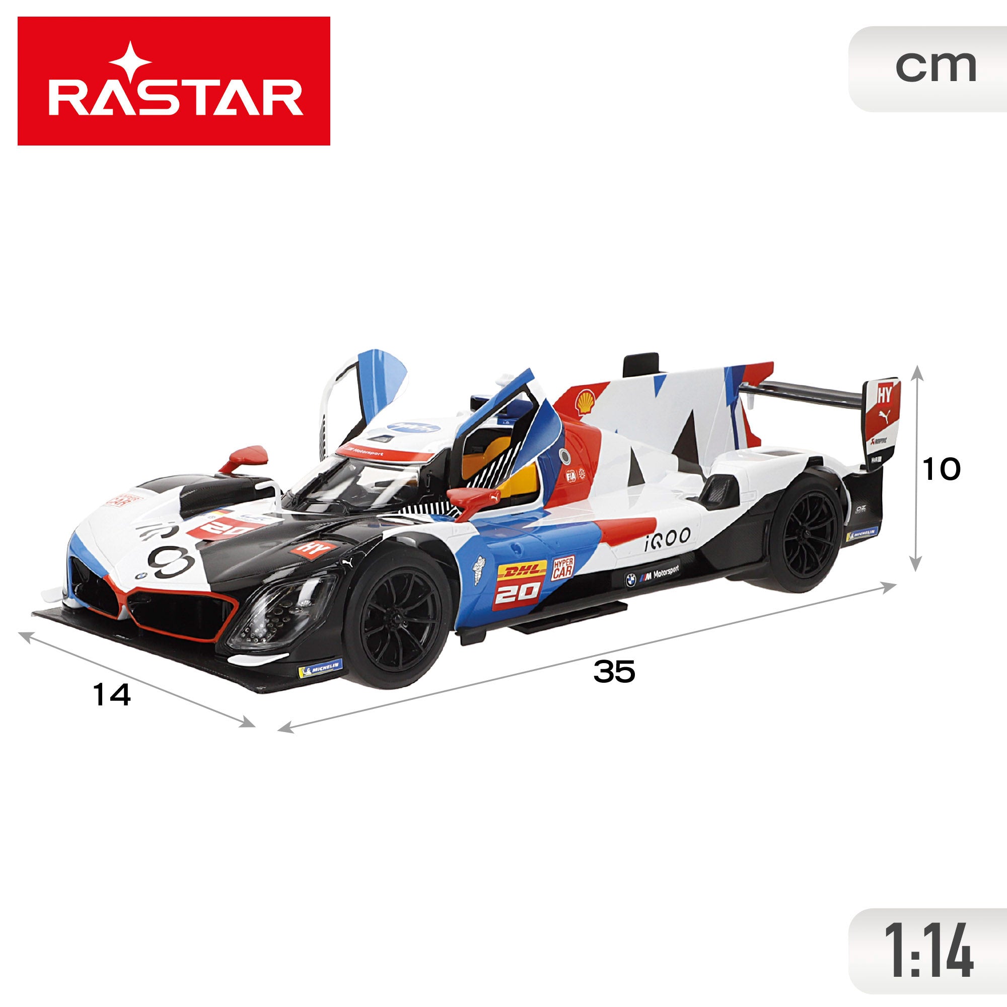 RASTAR BMW M Hybrid V8 Carro Telecomandado 1:14