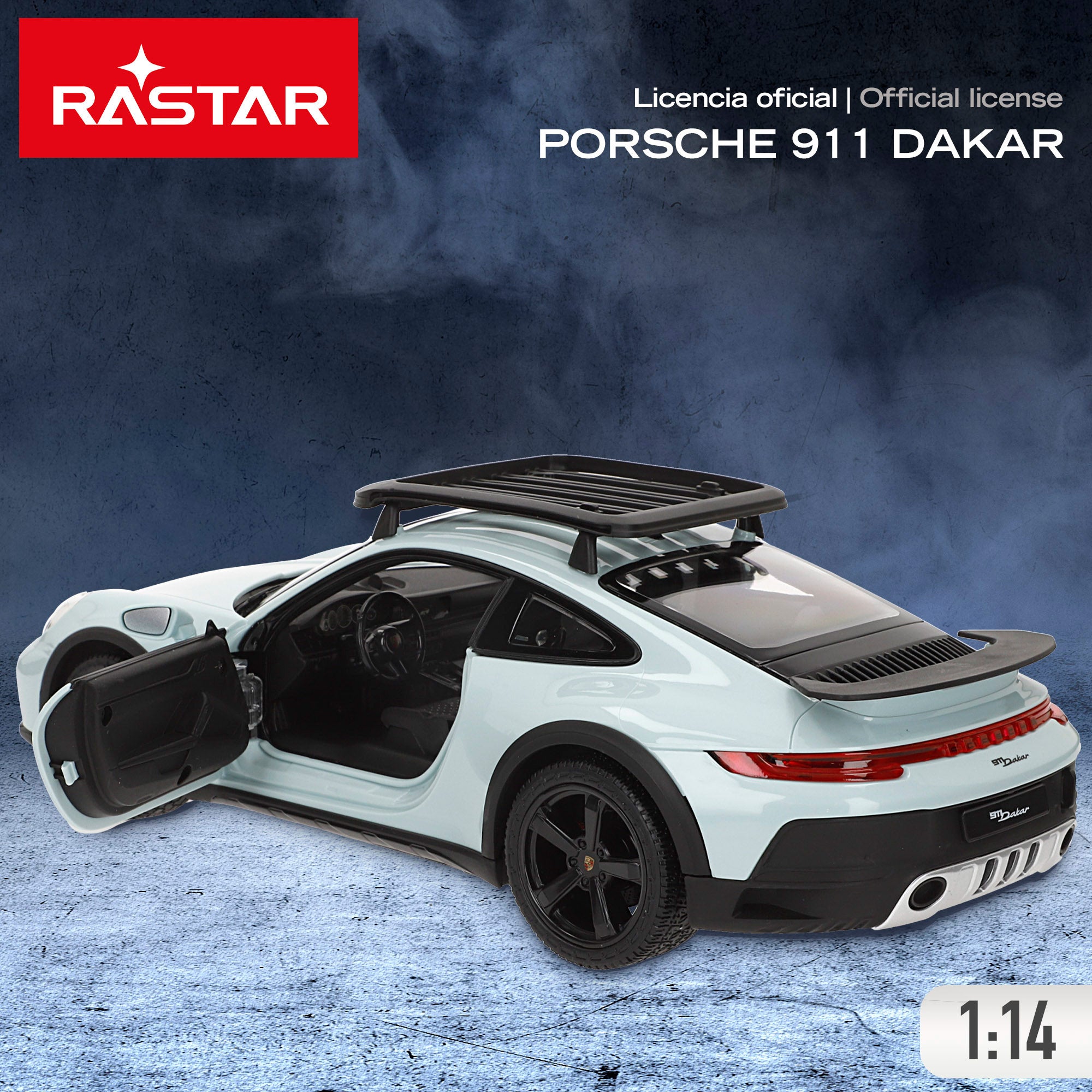 Carro telecomandado RASTAR Porsche 911 Dakar 1:14