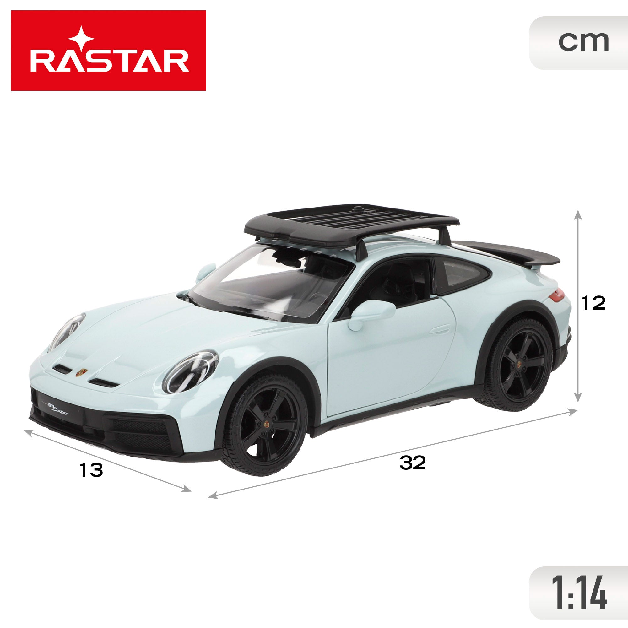 Carro telecomandado RASTAR Porsche 911 Dakar 1:14
