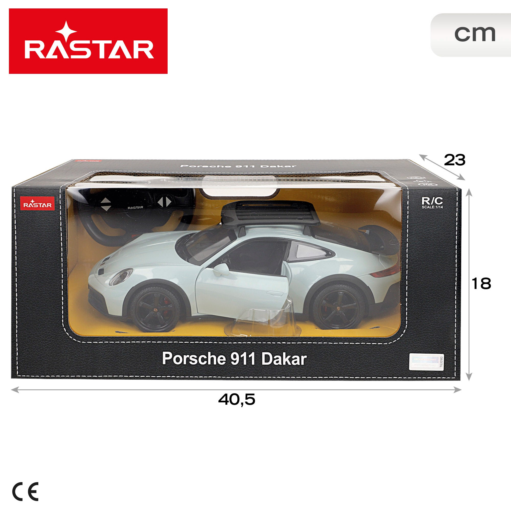 Carro telecomandado RASTAR Porsche 911 Dakar 1:14