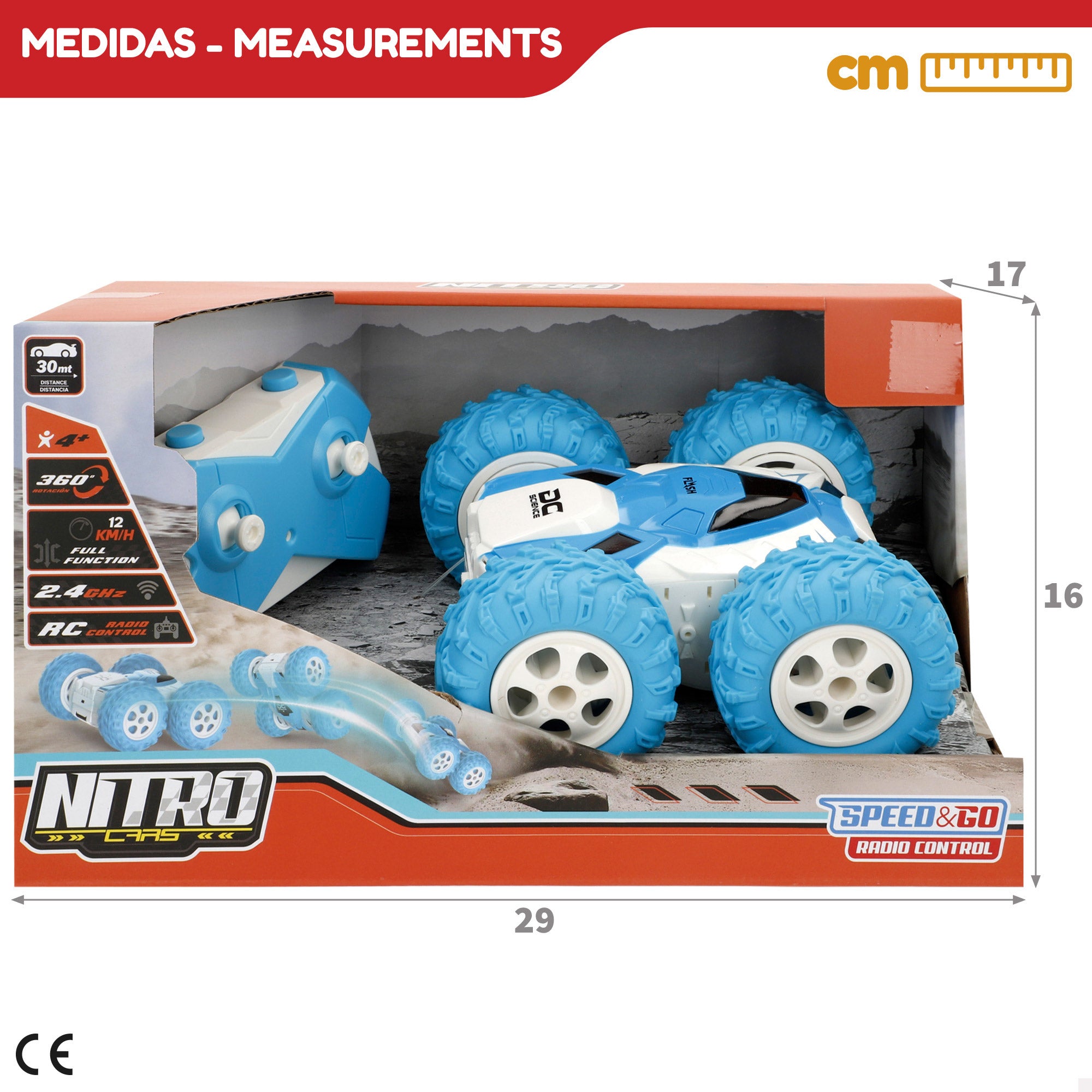 Carro telecomandado Speed ​​​​&amp; Go com rotação de 360°
