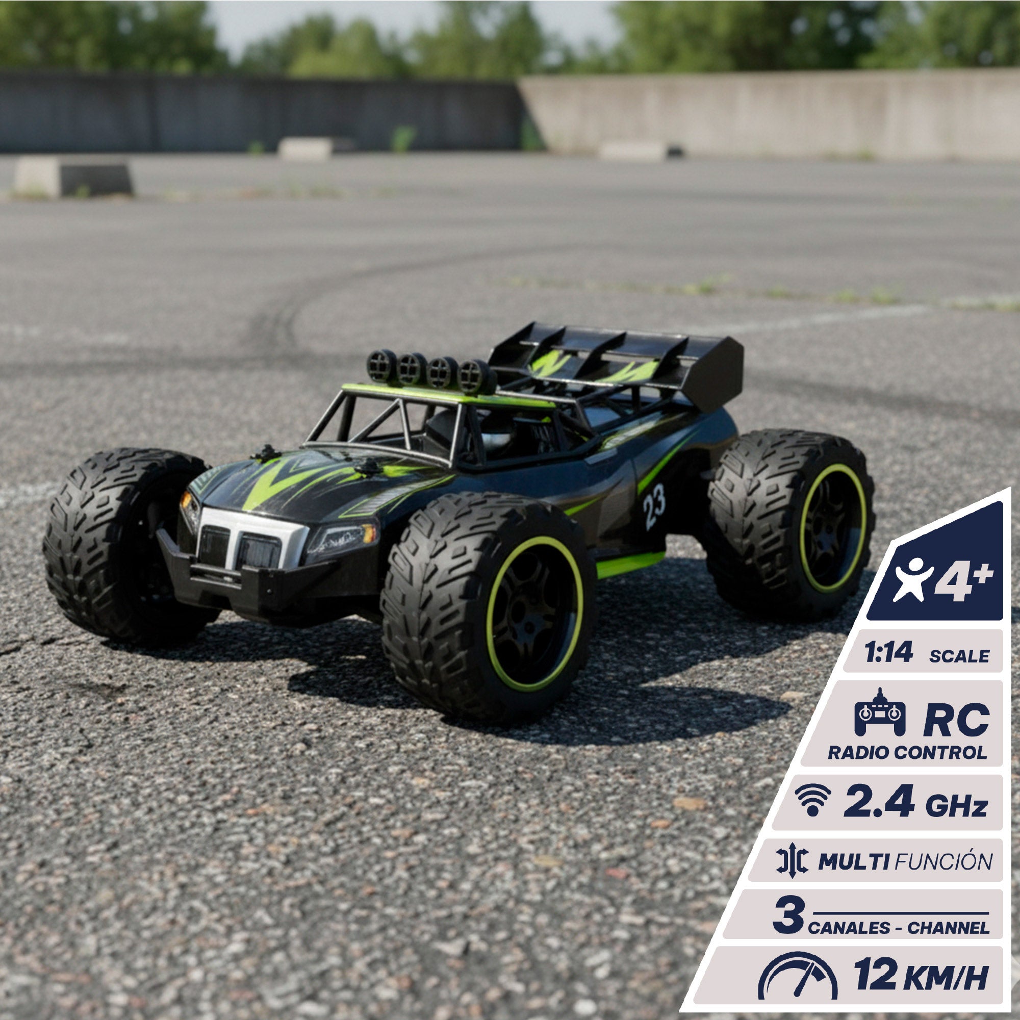 Buggy Off-Road Speed&amp; Go com Comando à Escala 1:14