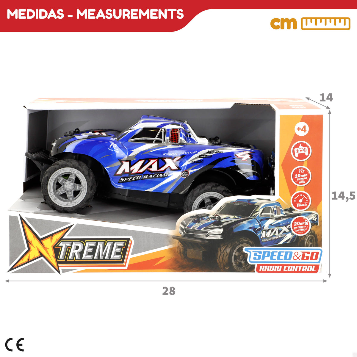 Carro telecomandado 1:18 Speed&Go