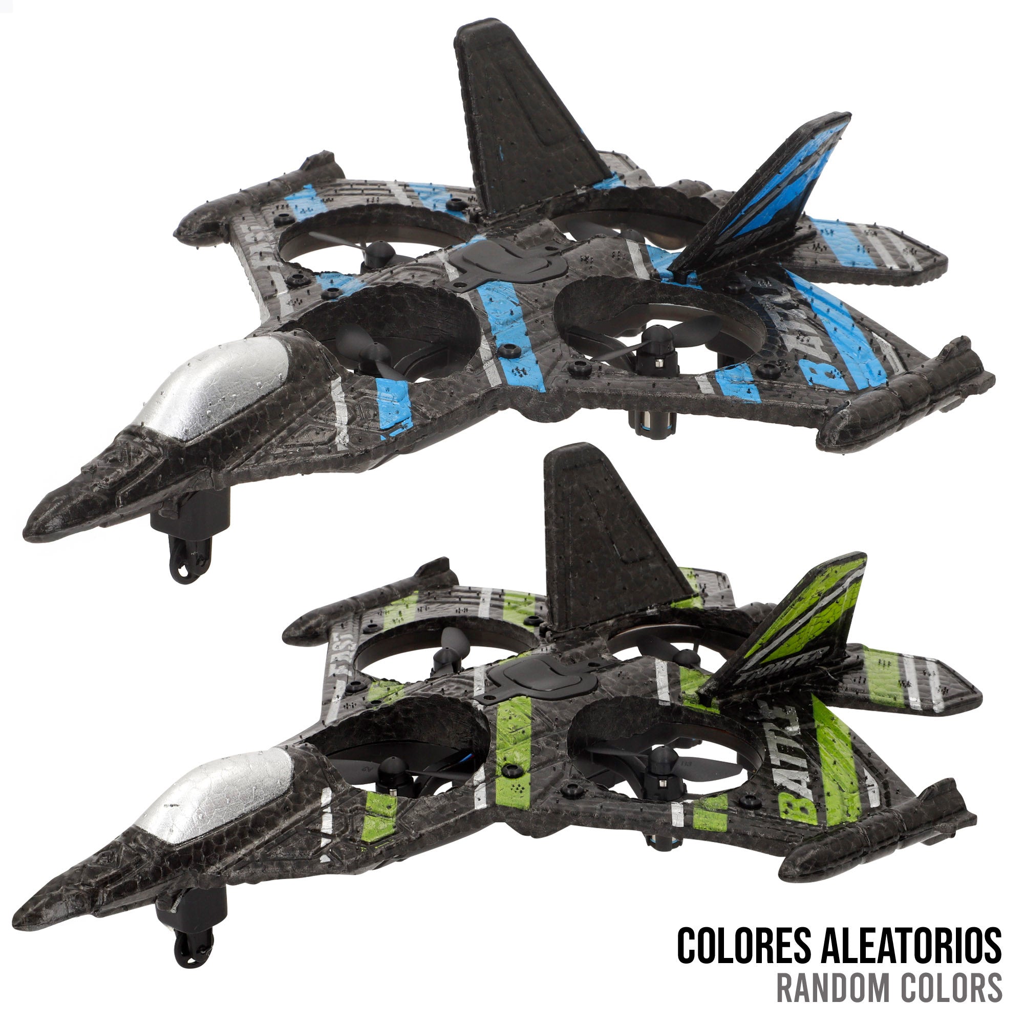 Drone de brinquedo de combate controlado remotamente com rotação de 360º e giroscópio, 25 cm, Speed&amp; Go.