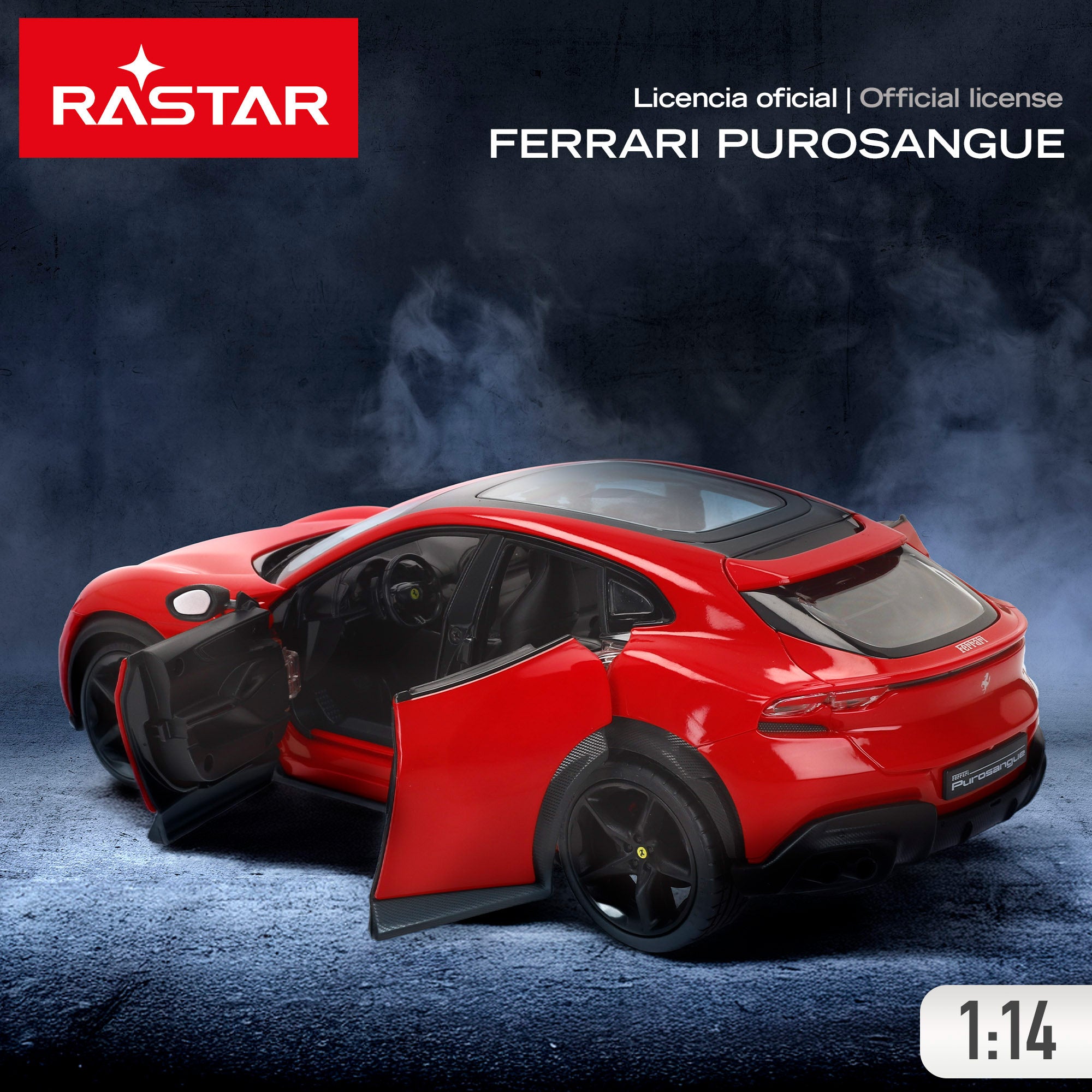Carro telecomandado RASTAR Ferrari Purosangue 1:14