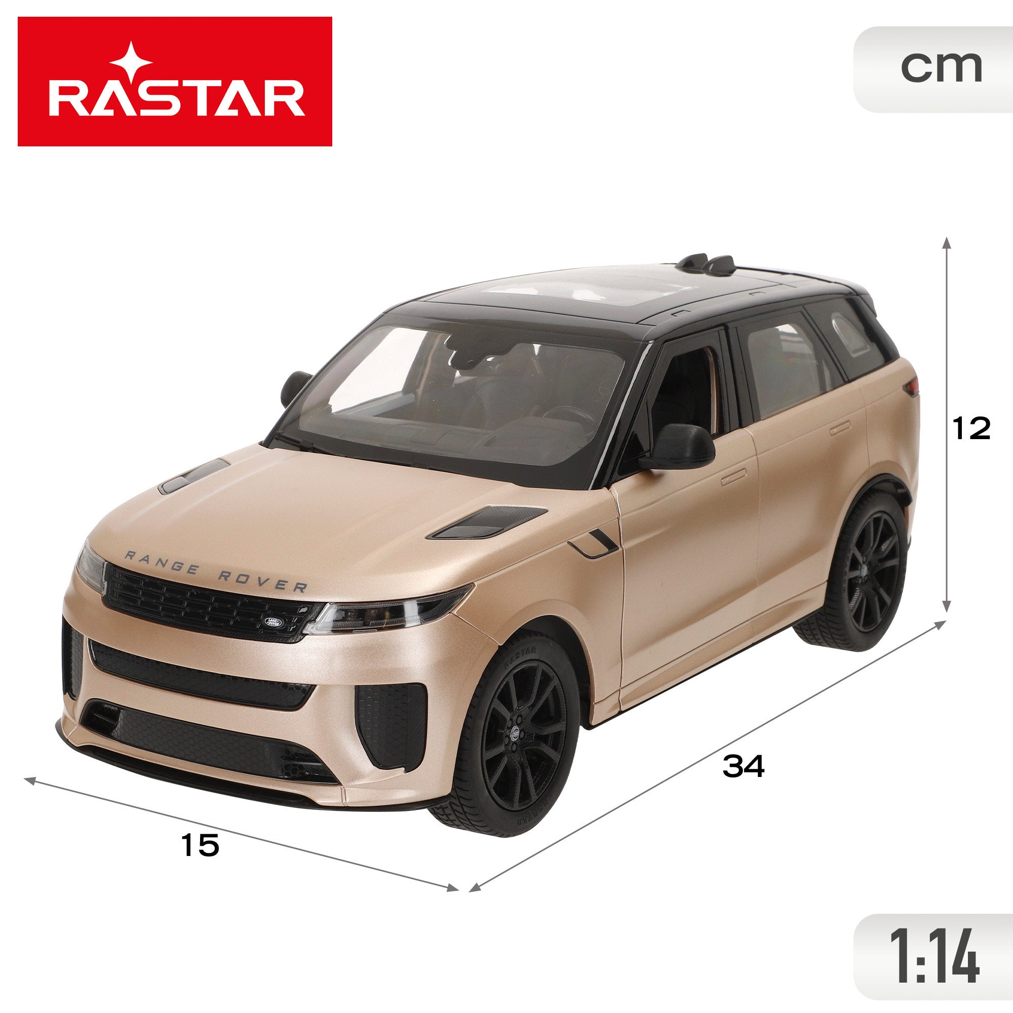 RASTAR Range Rover Sport SV 1:14 Carro Telecomandado com Portas que Abrem