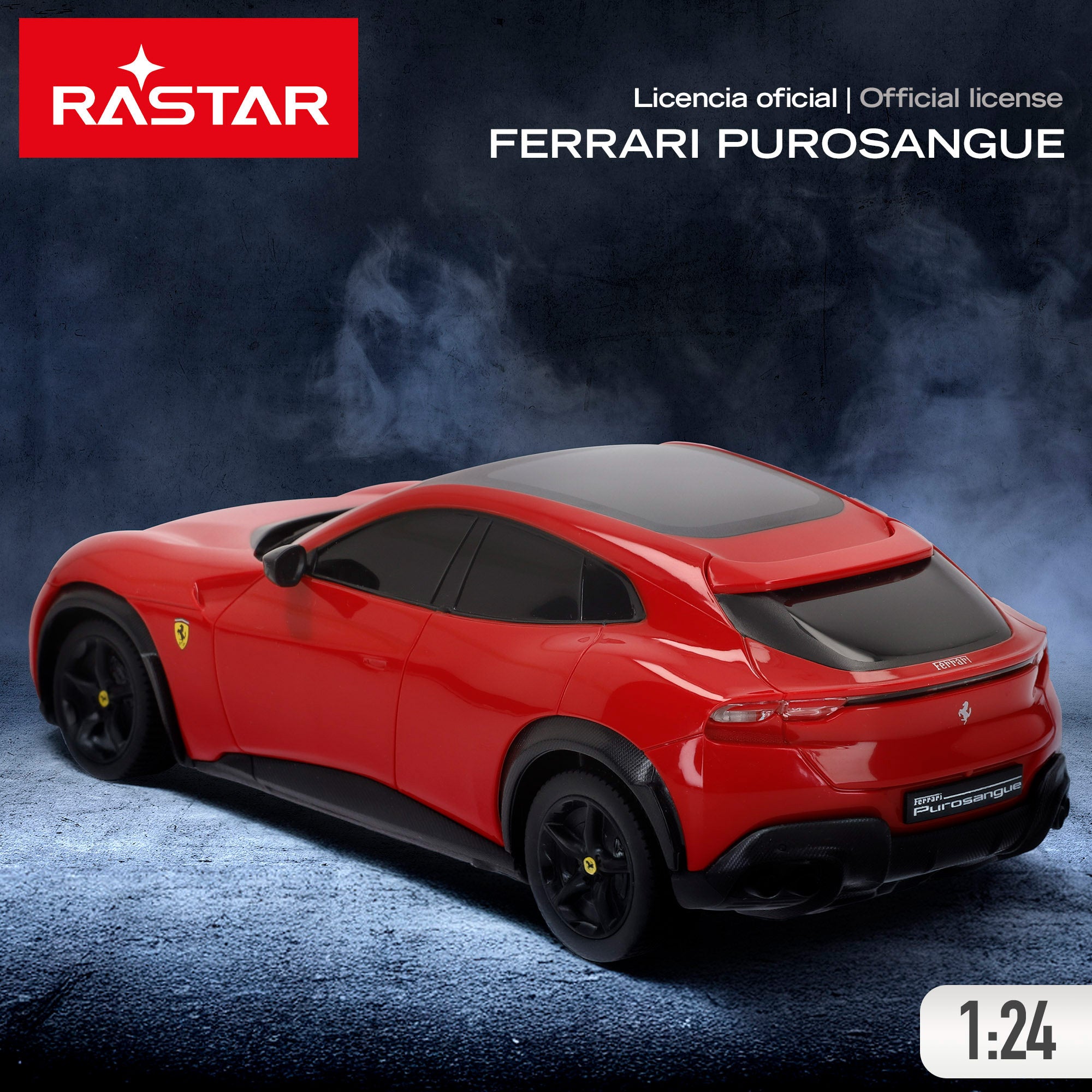 Carro telecomandado RASTAR Ferrari Purosangue 1:24
