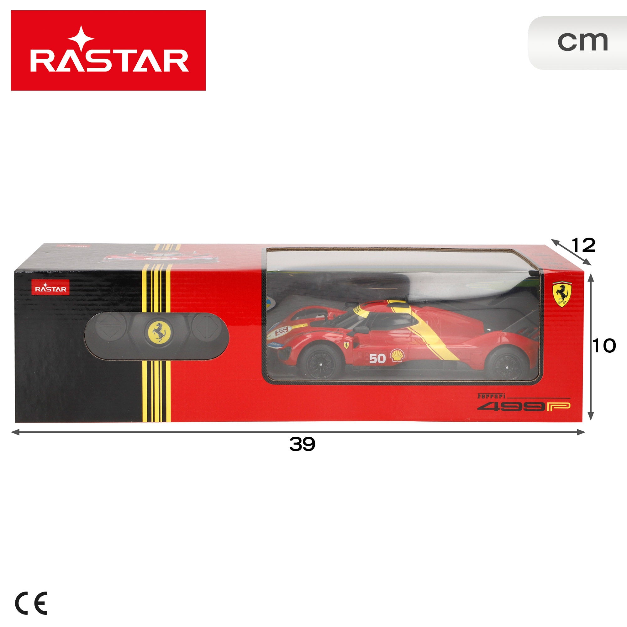 RASTAR Carro Telecomandado Ferrari 499P 50 Le Mans Hypercar 1:24