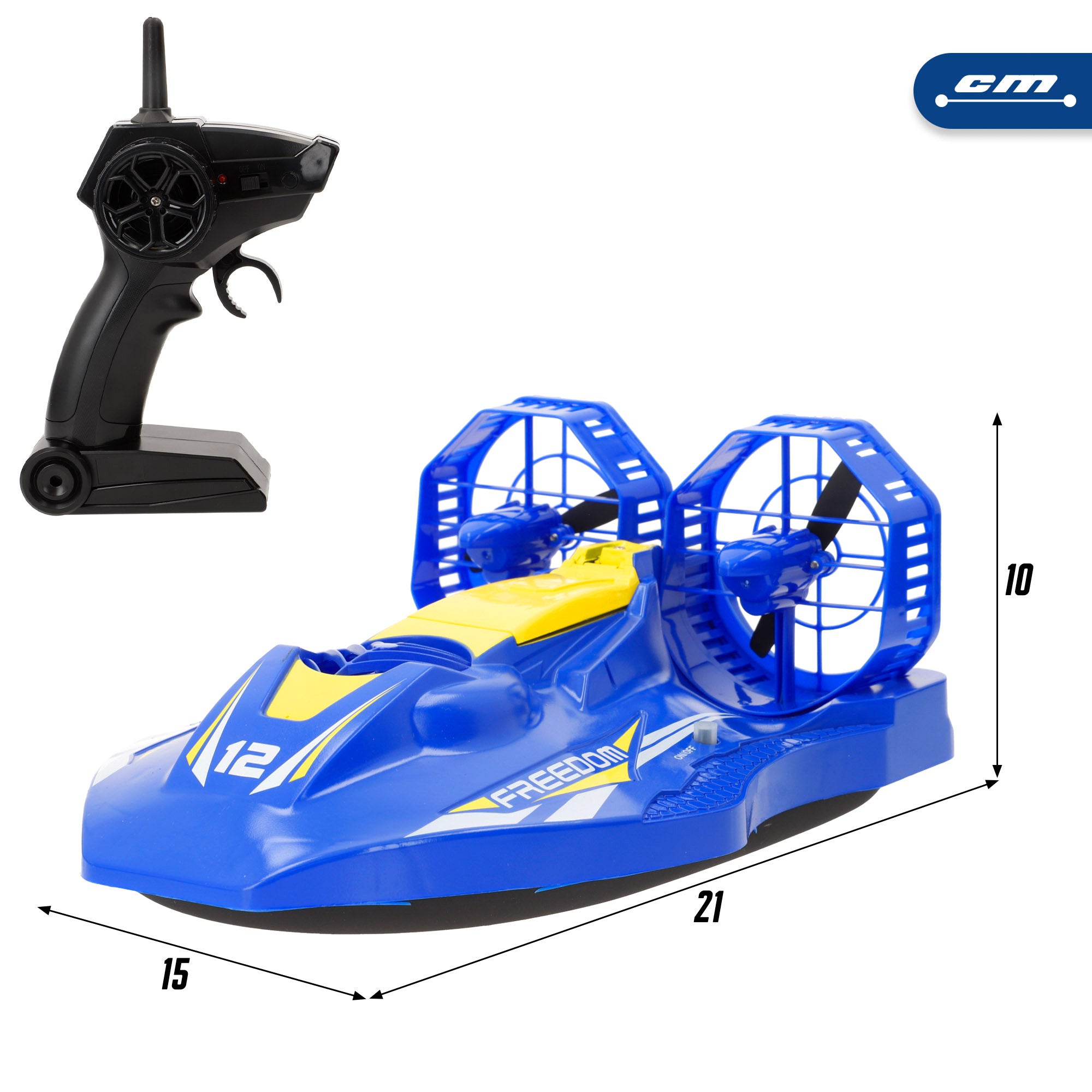 Lancha de controlo remoto hovercraft Speed & Go