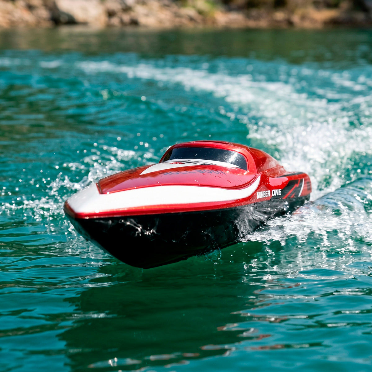 Barco de comando à distância vermelho + 4 anos Speed&Go