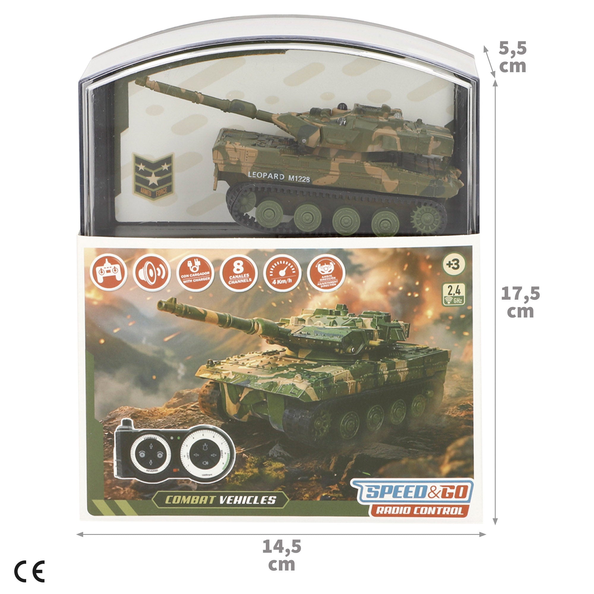 Tanque telecomandado + 3 anos Speed&Go