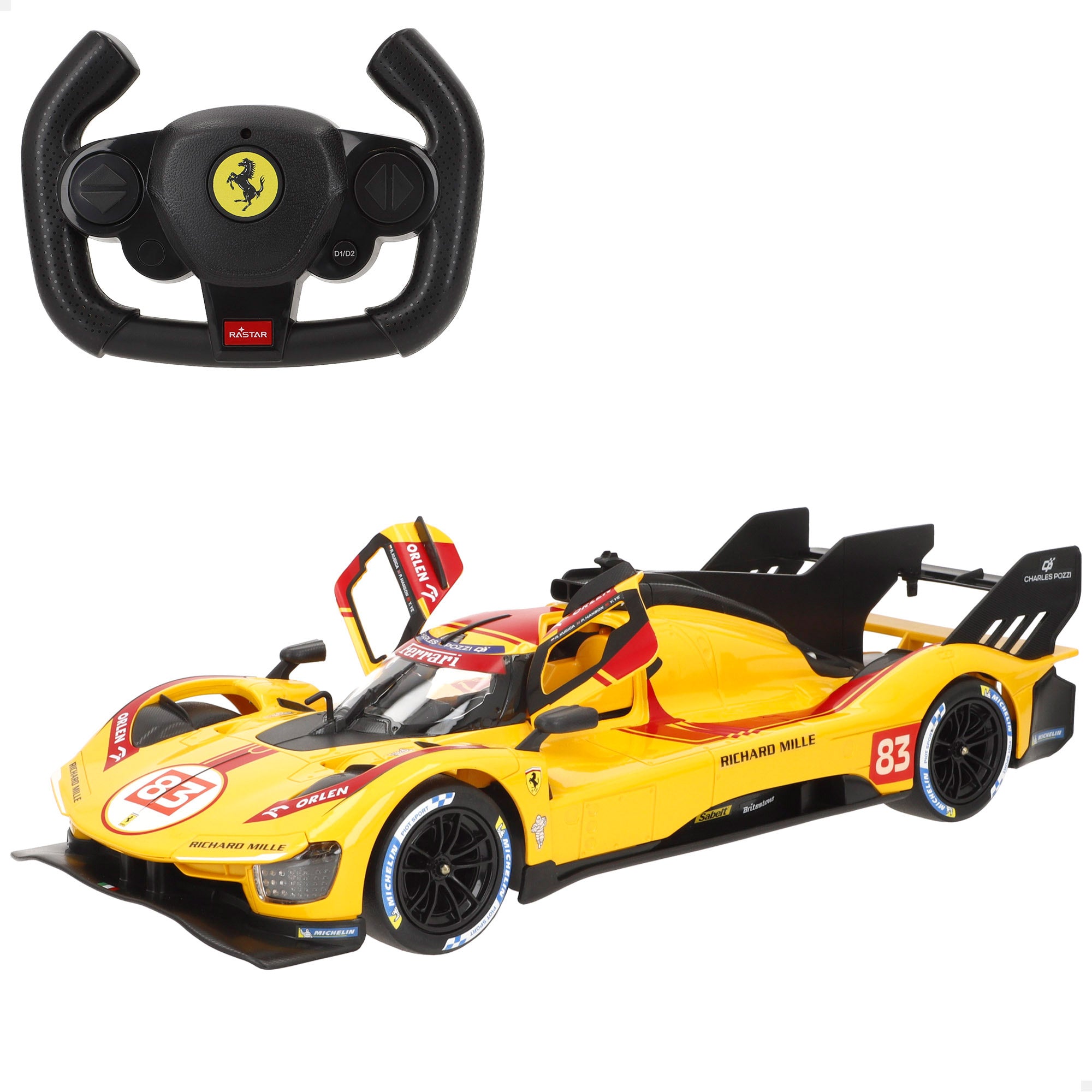 RASTAR Carro telecomandado Ferrari 499P n.º 83 1:14