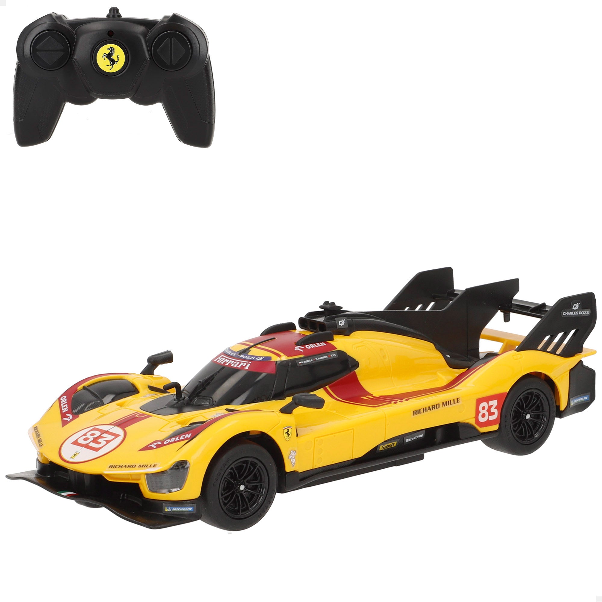 RASTAR Carro radiocontrolado Ferrari 499P n.º 83 1:24
