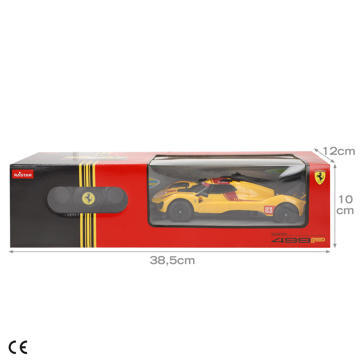 RASTAR Carro radiocontrolado Ferrari 499P n.º 83 1:24