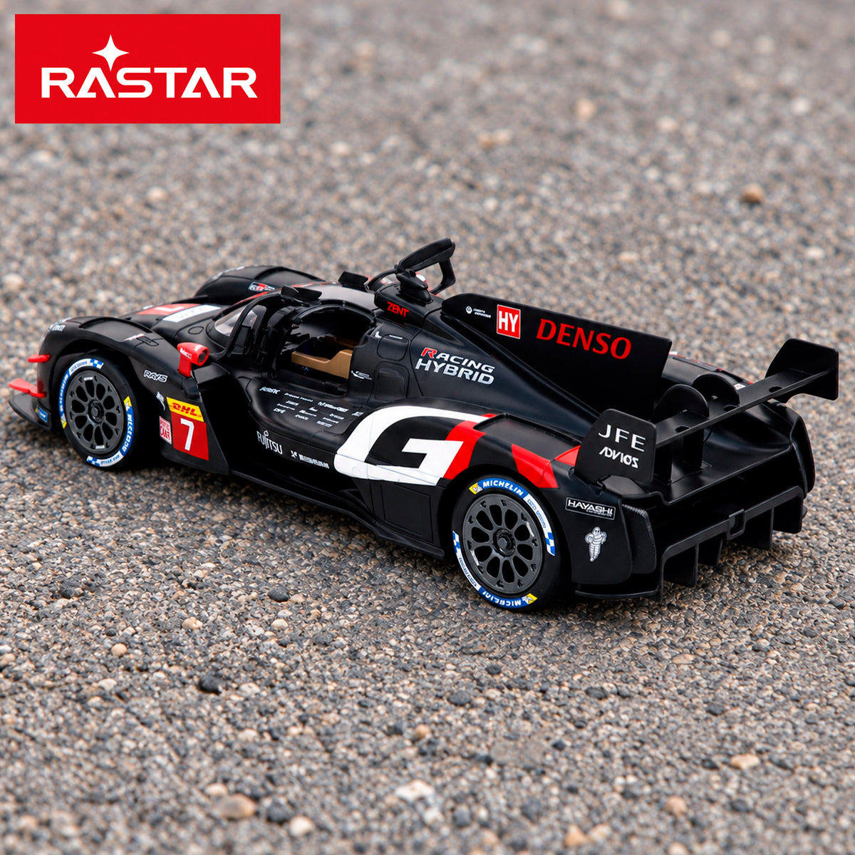 RASTAR Carro de controlo remoto licença oficial Toyota GR010 Hybrid WEC 1:14