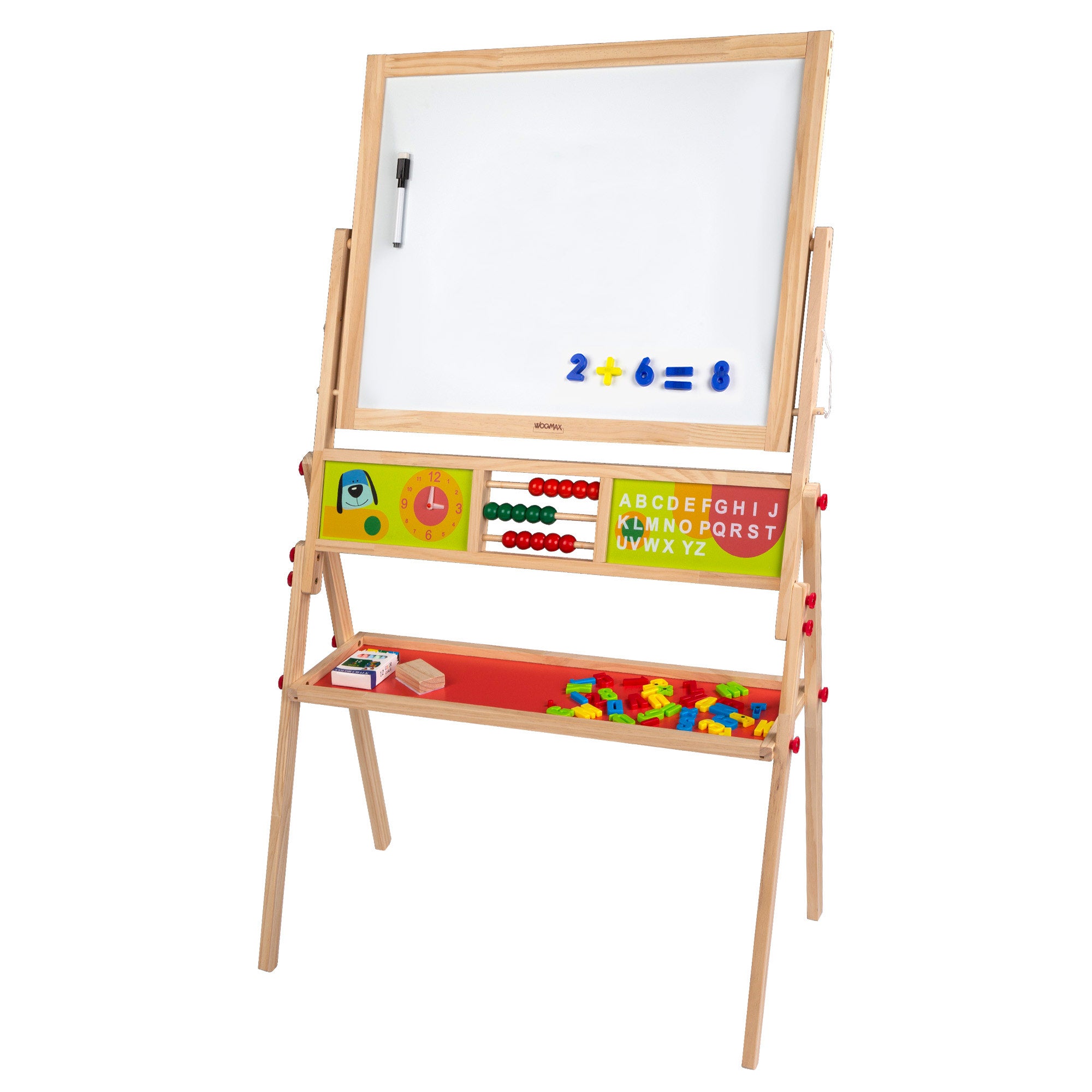 Quadro branco de madeira 2 em 1 WOOMAX