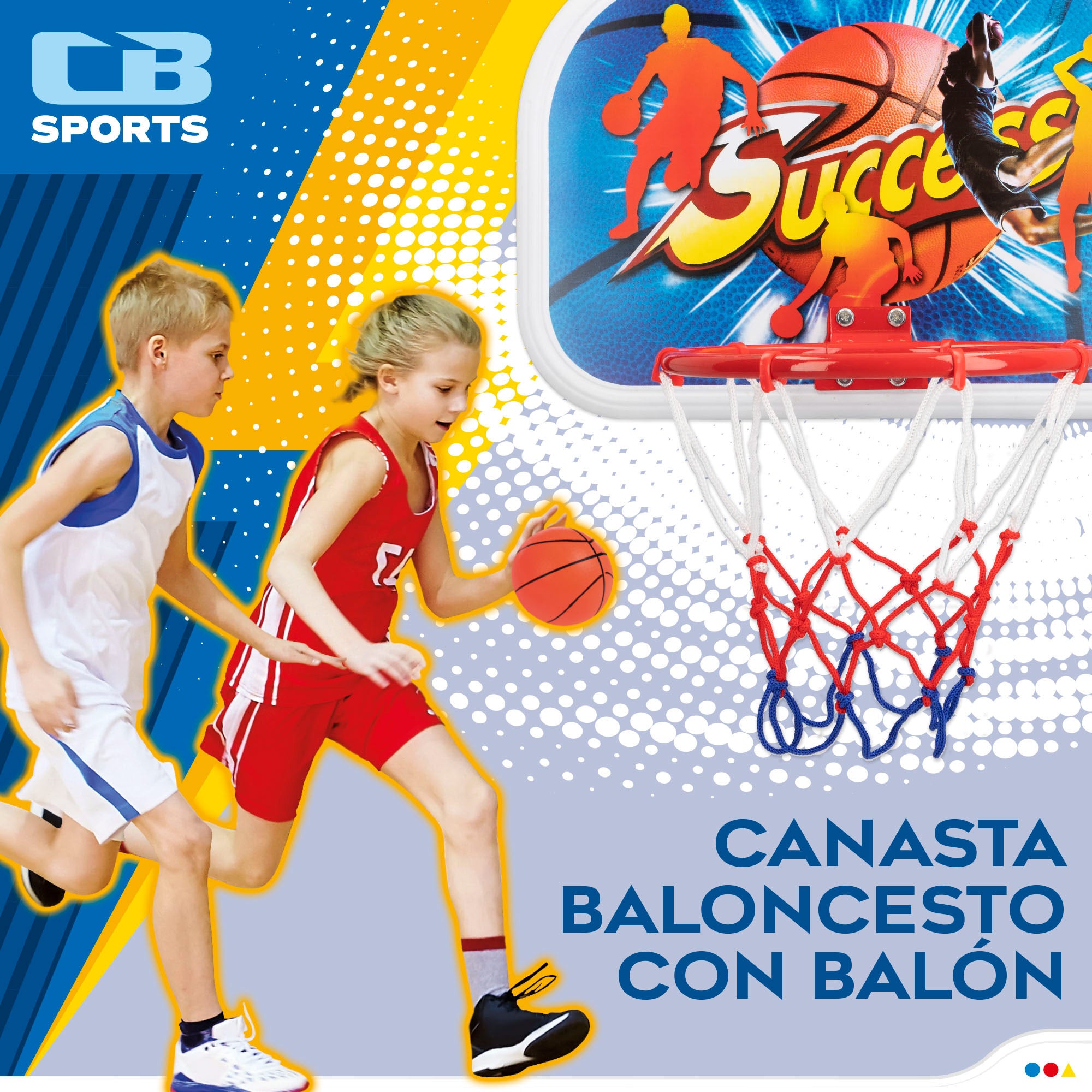 Cesta de basquetebol em metal da CB Toys