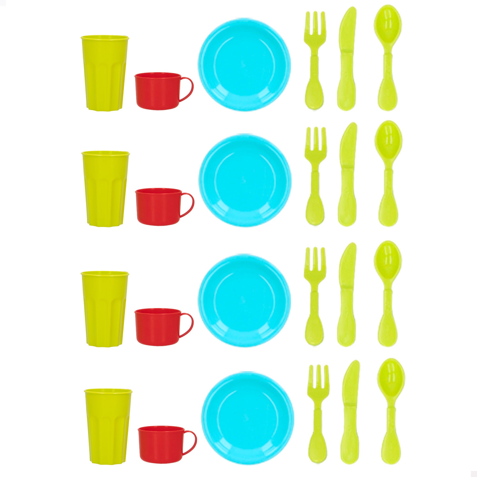 Cesta de compras My Home Colors com alimentos e acessórios.