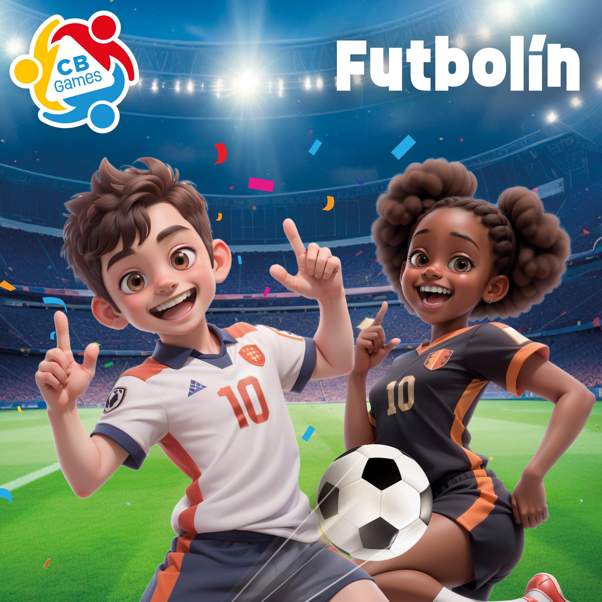 Mesa de matraquilhos em madeira azul CB Games