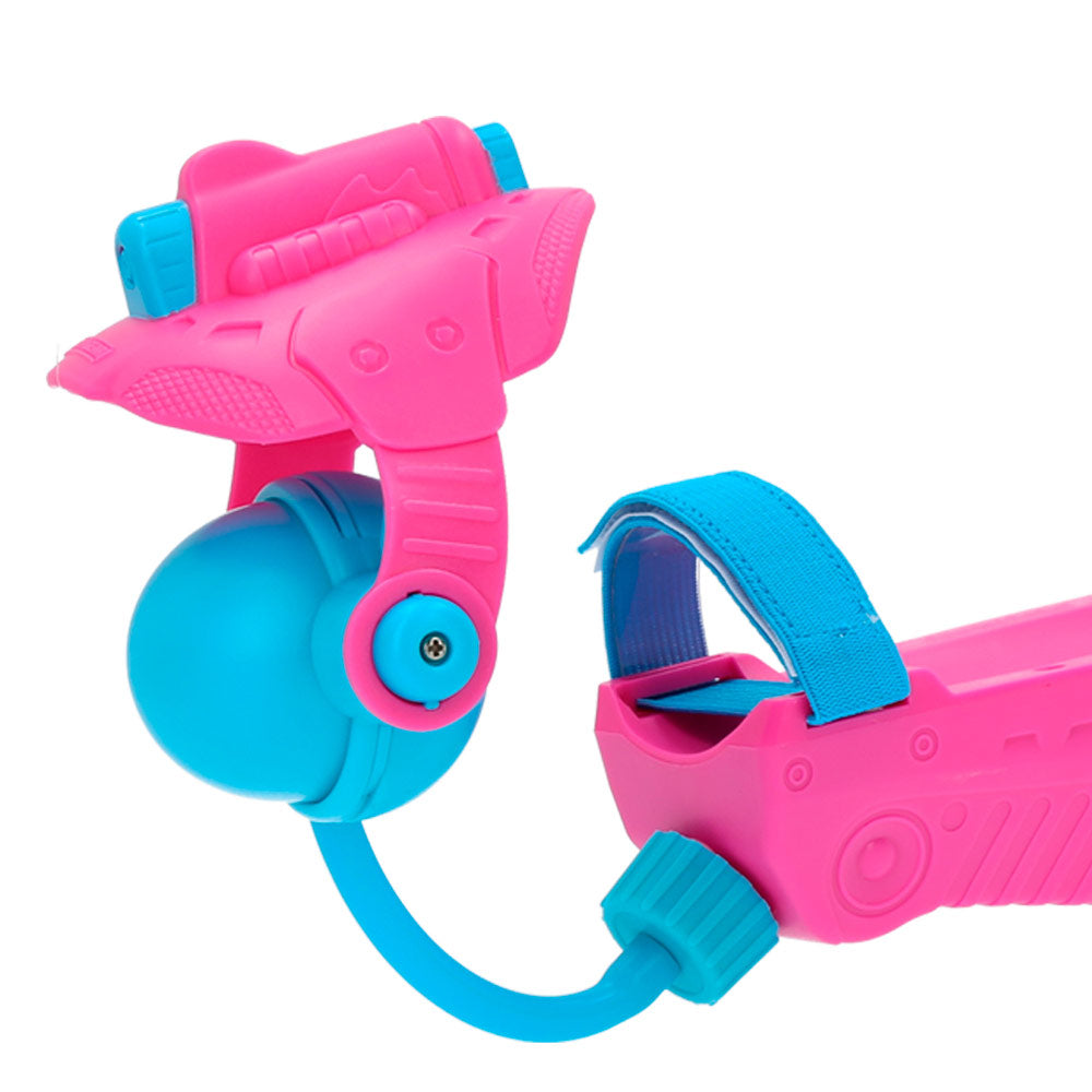 Lançador de água Aqua Gear rosa e azul