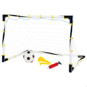 Gol de futebol dobrável CB Toys com bola e bomba.