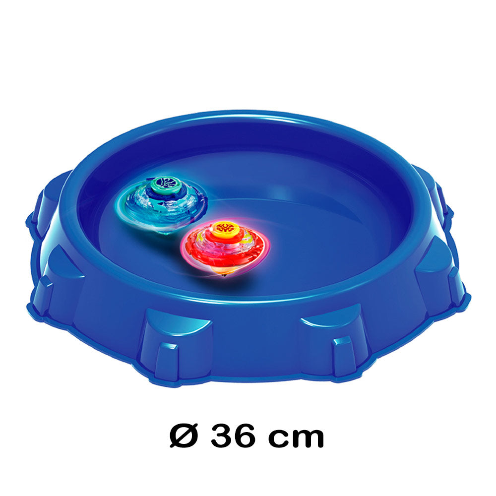 Conjunto Infinity Nado Arena Stadium, Lançadores e Piões Super Whisker vs Blade