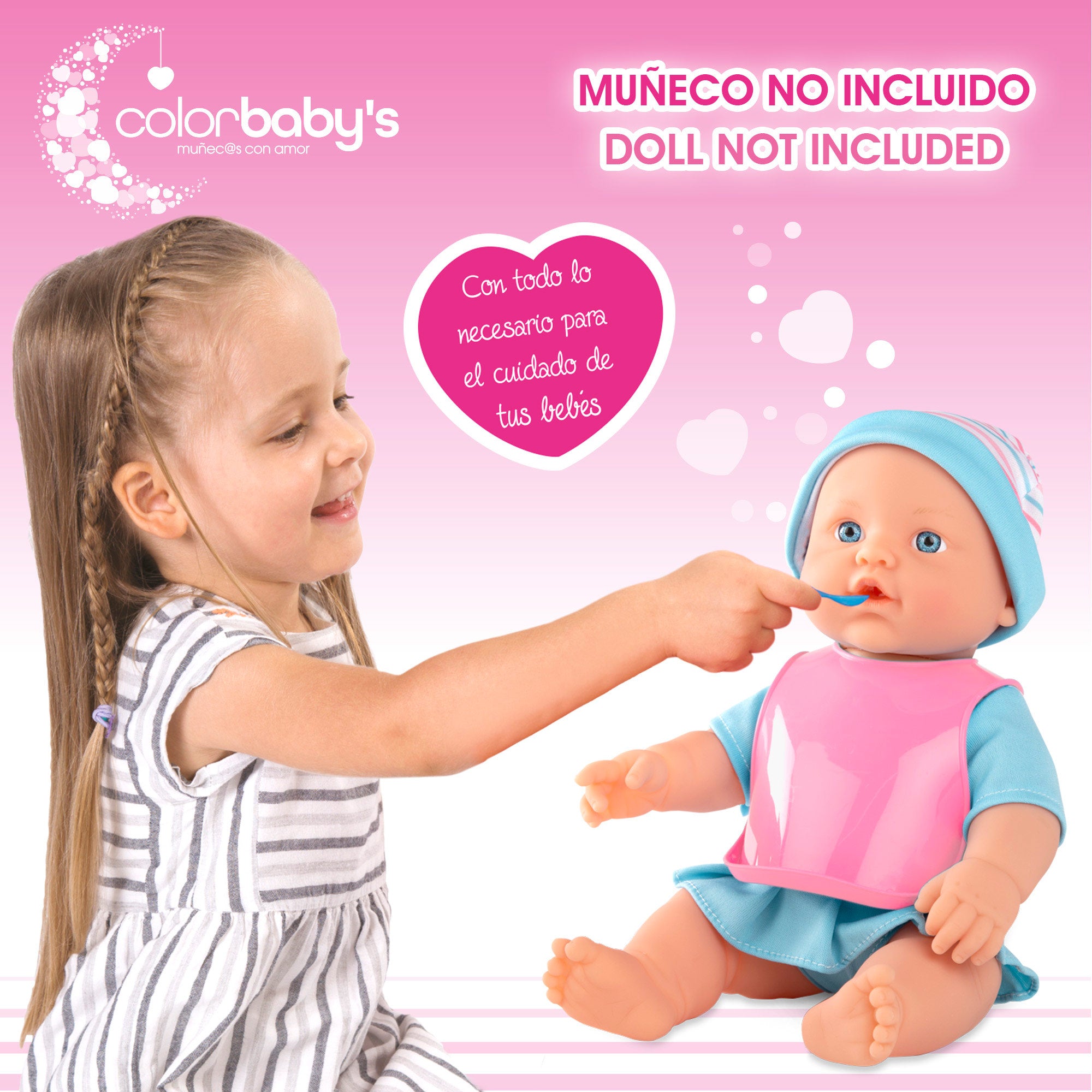 Conjunto de acessórios para cuidados com bonecas Colorbaby