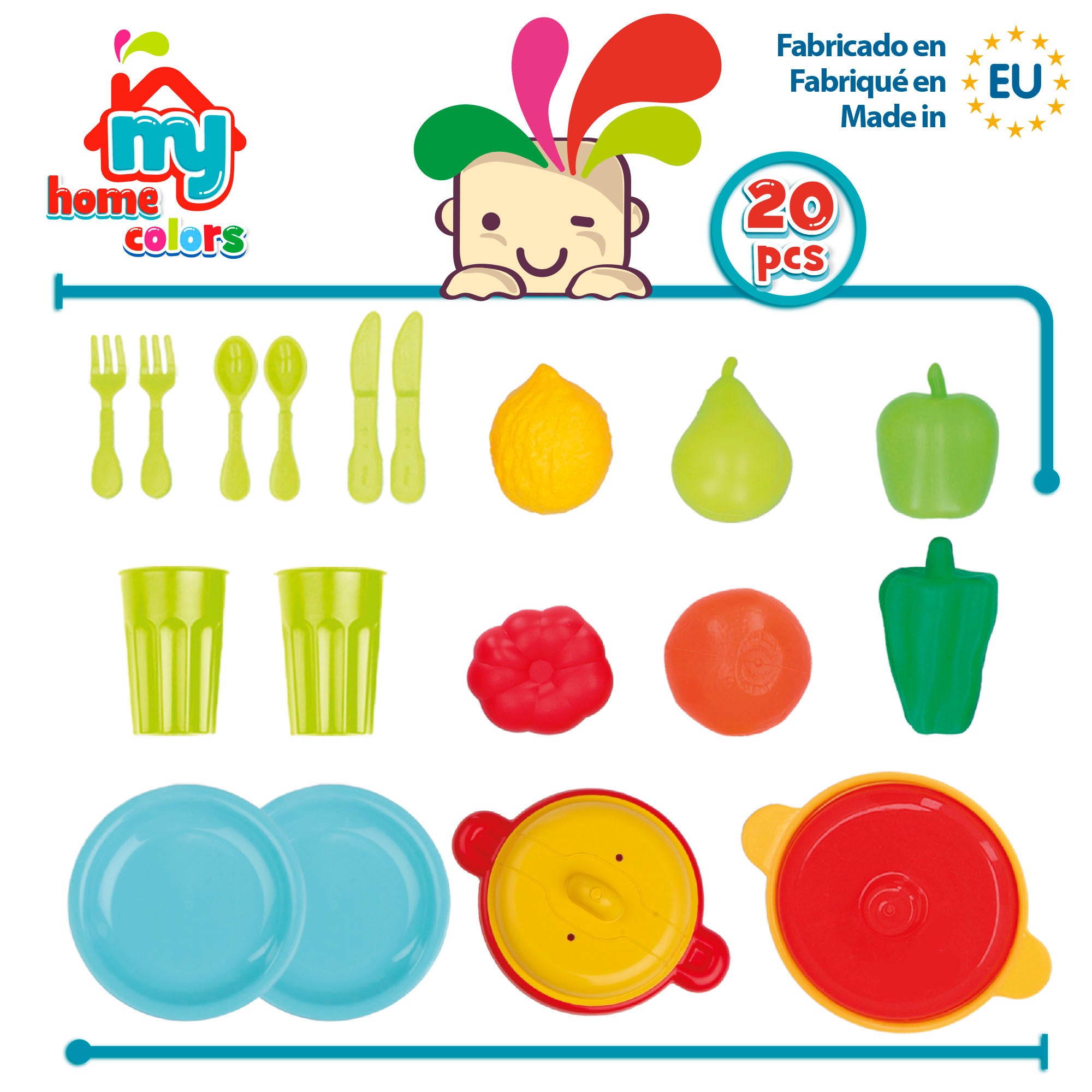 Conjunto de Cozinha e Alimentação My Home Colors