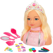 Busto da boneca Maria Princesa com acessórios