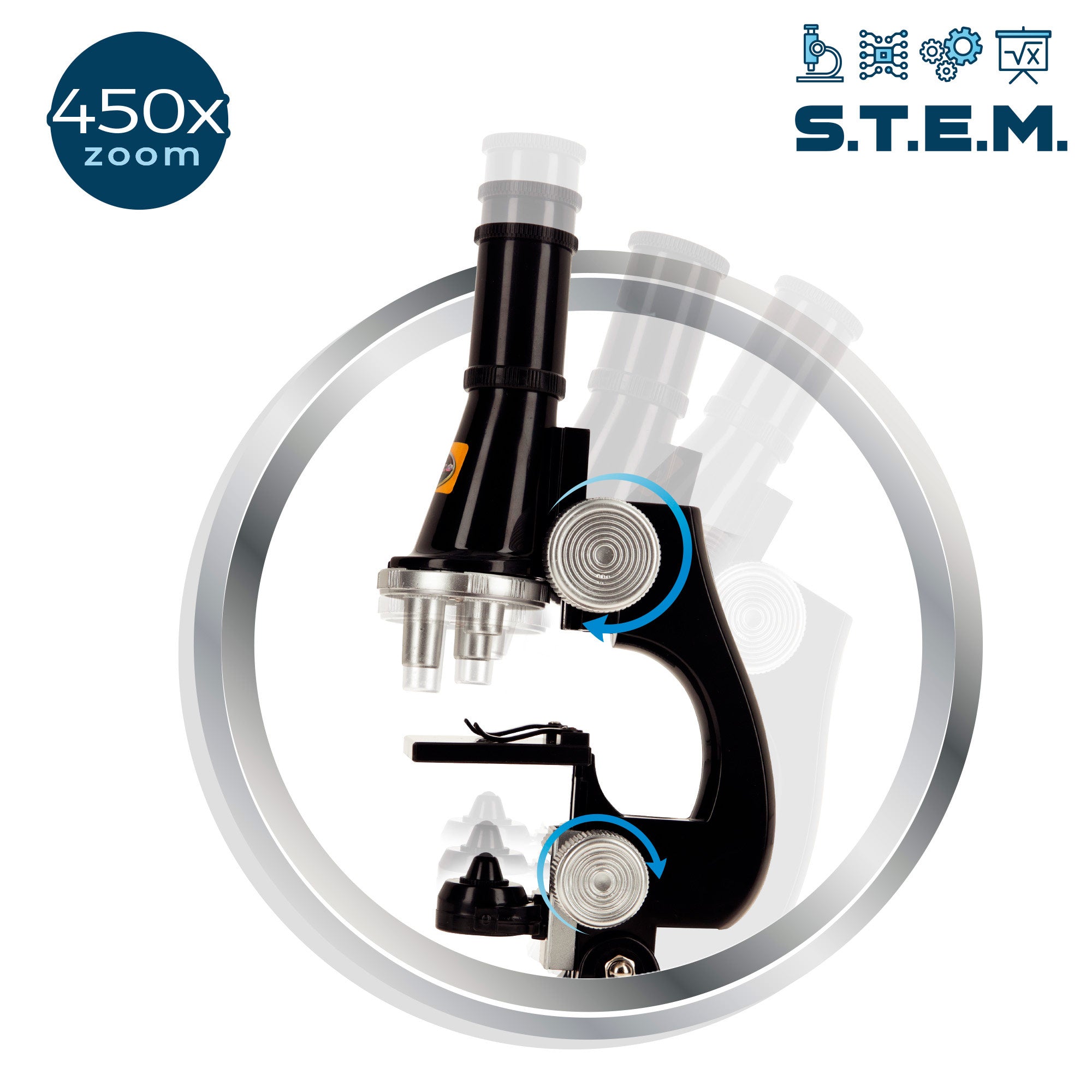 Microscópio de brinquedo Smart Theory com luz