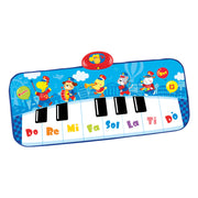 Tapete de piano Winfun azul com luz, som e gravador.