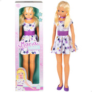 Boneca grande com vestido casual, 105 cm Maria
