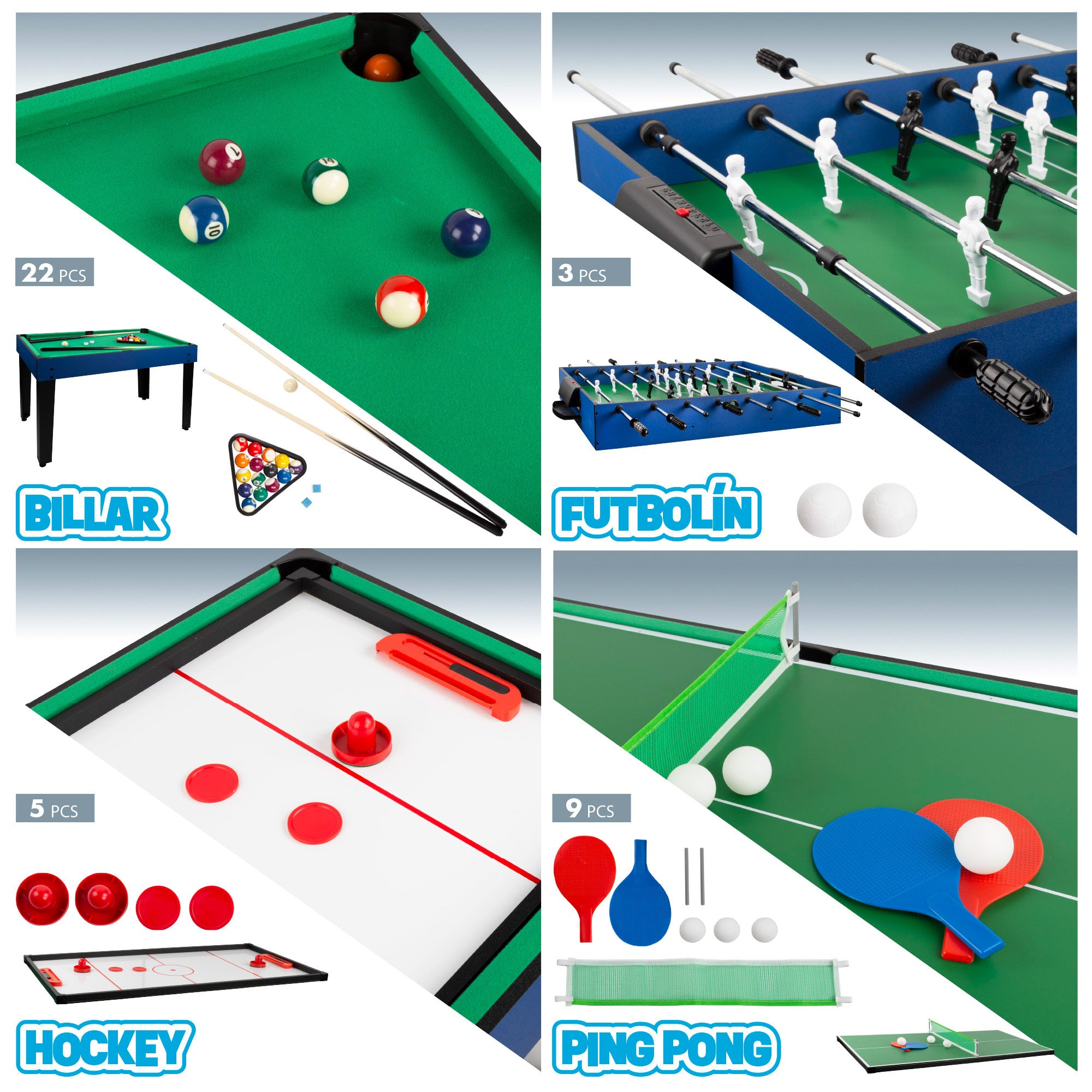 Mesa de bilhar multifuncional 12 em 1 da CB Games