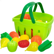 Cesta de frutas e legumes de brincar My Home Colors com 21 peças