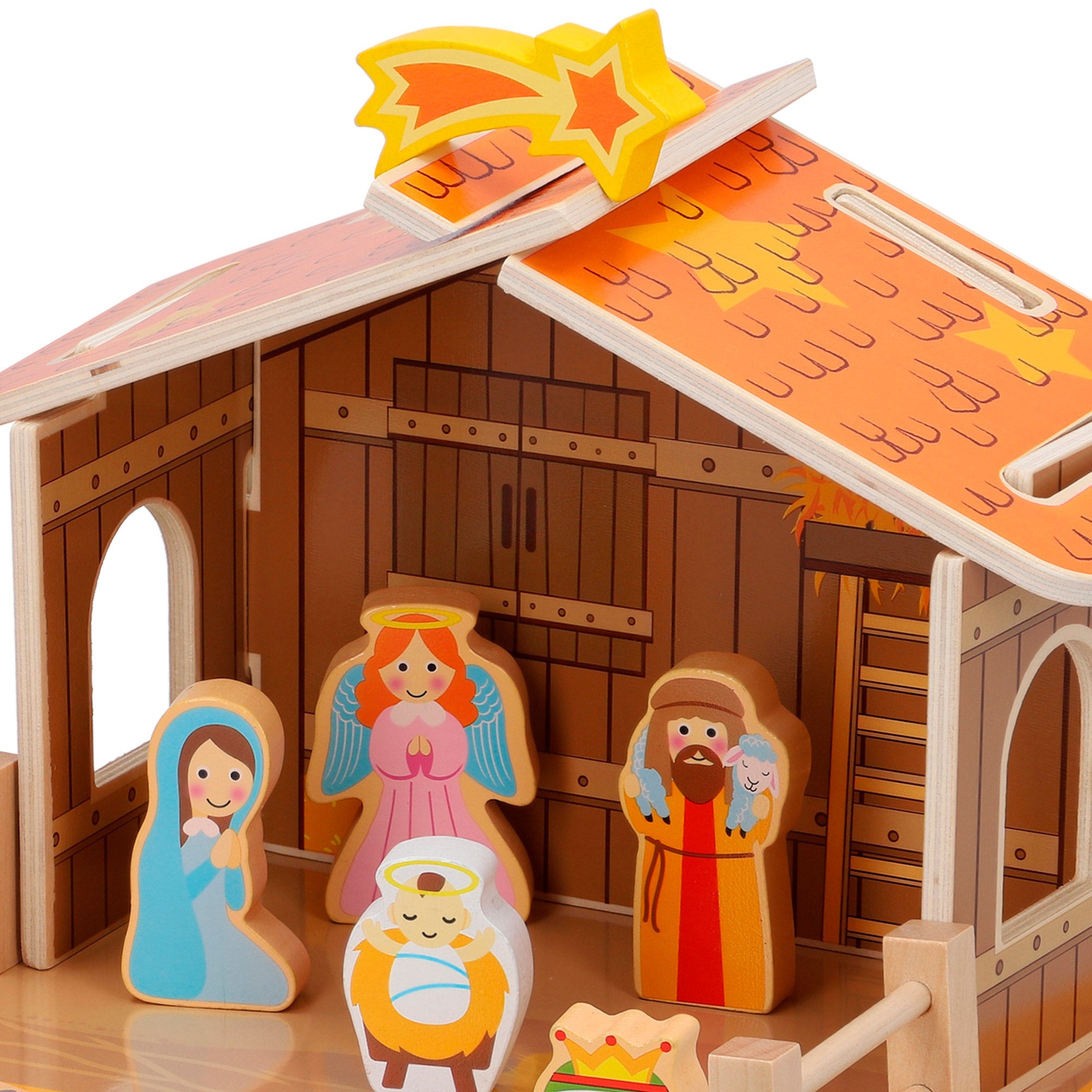 Presépio de madeira WOOMAX, 20 unid.